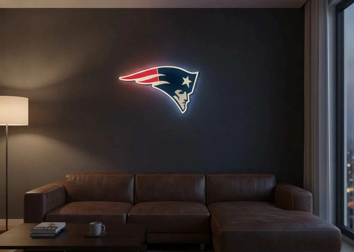 New England Patriots LED-Leuchtschild
