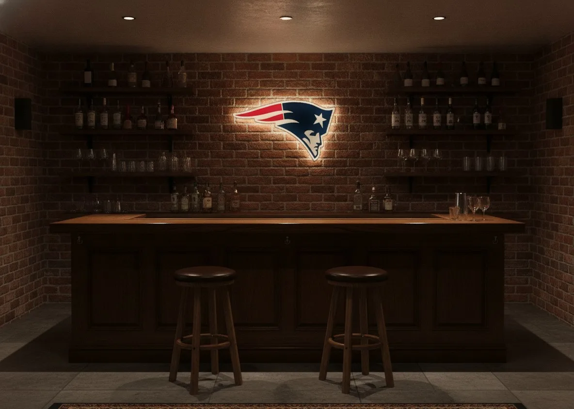 New England Patriots LED-Leuchtschild