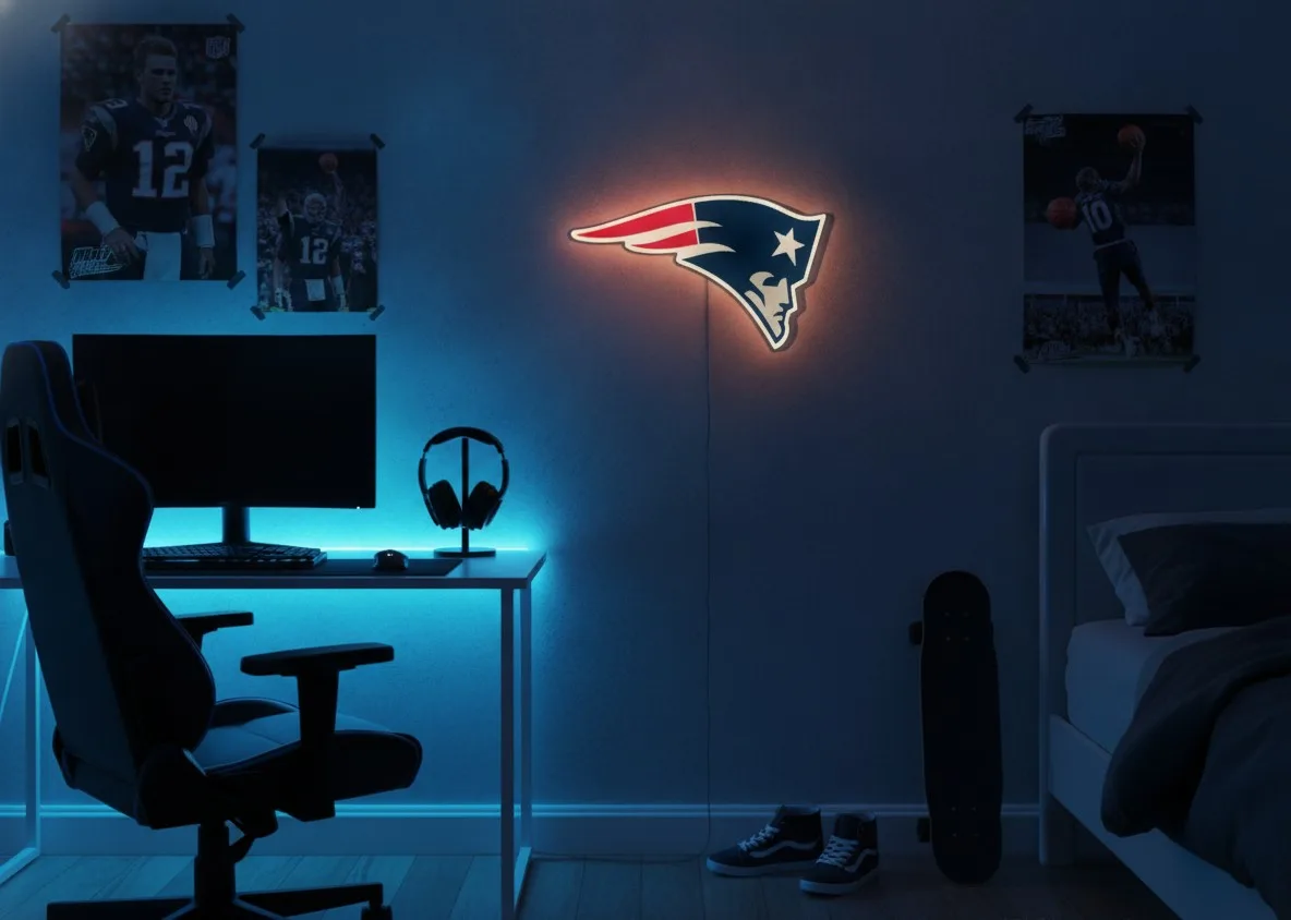 New England Patriots LED-Leuchtschild