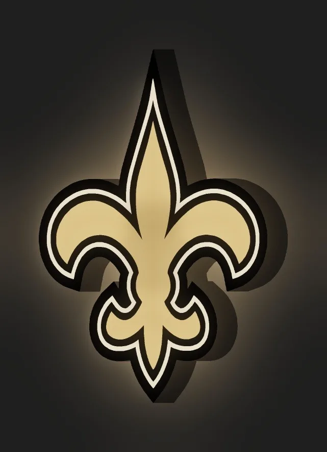 New Orleans Saints LED-Leuchtschild