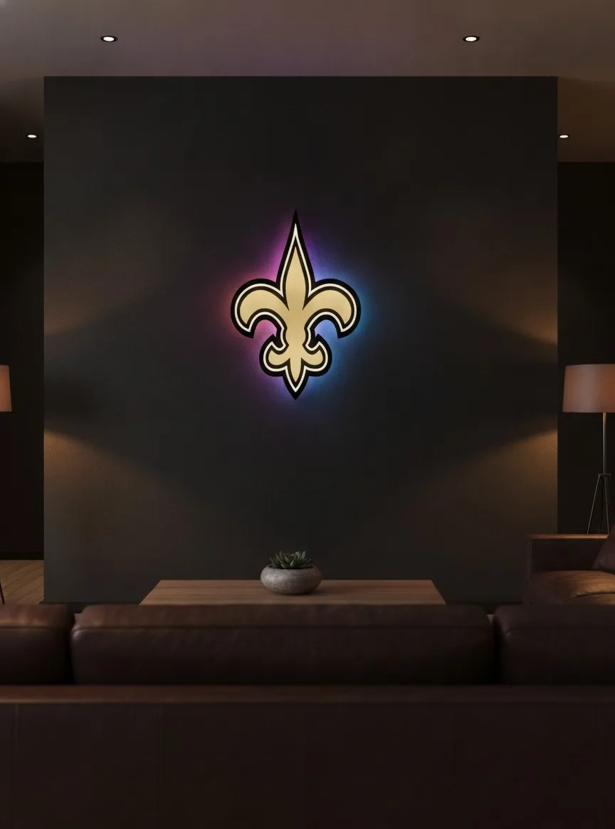 New Orleans Saints LED-Leuchtschild
