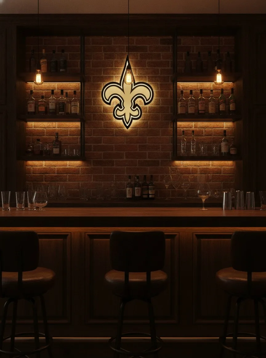 New Orleans Saints LED-Leuchtschild