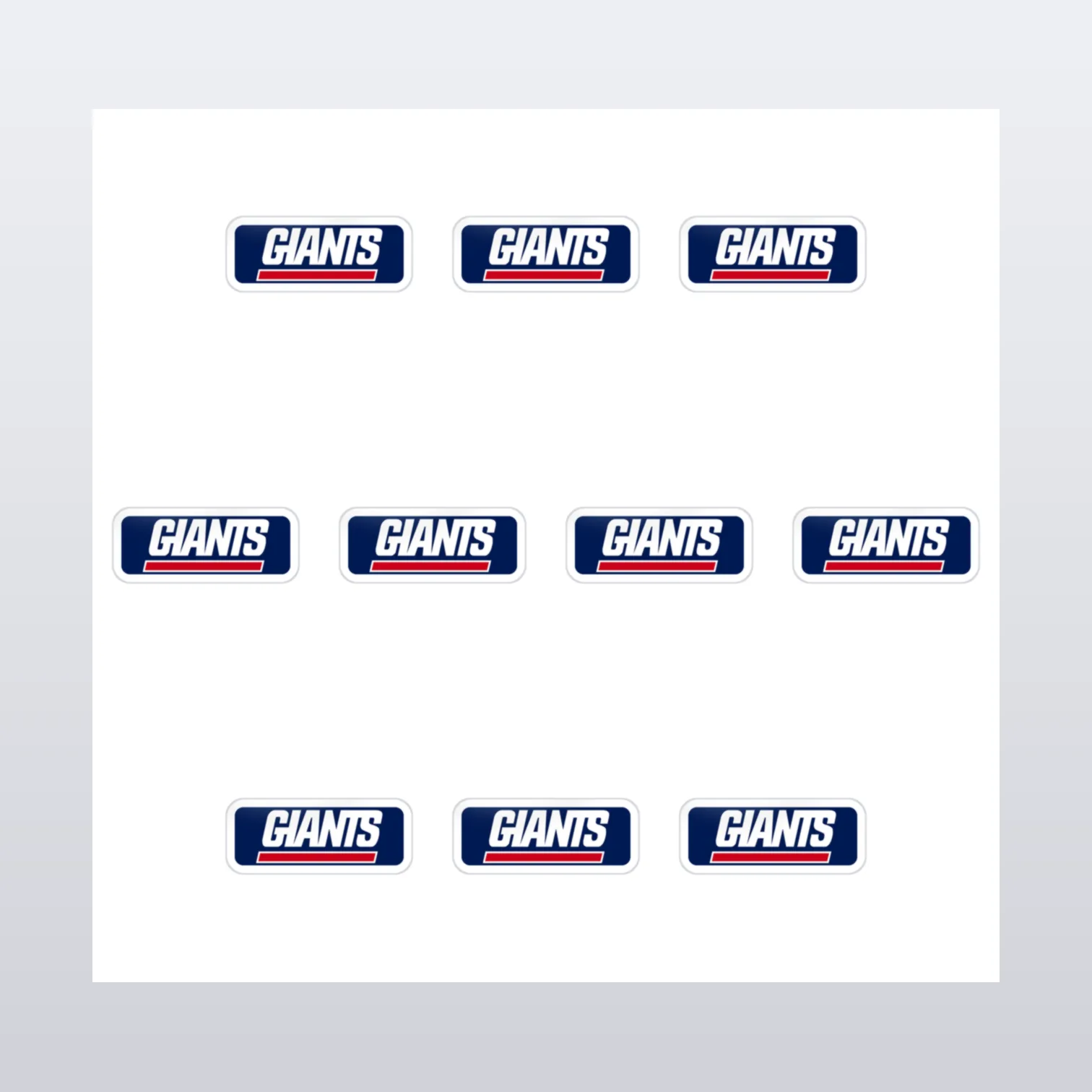 New York Giants Aufkleber Set III