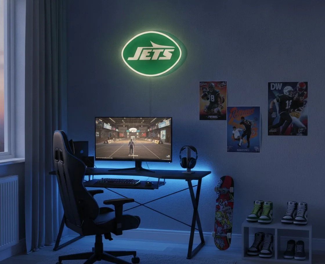 New York Jets LED-Leuchtschild