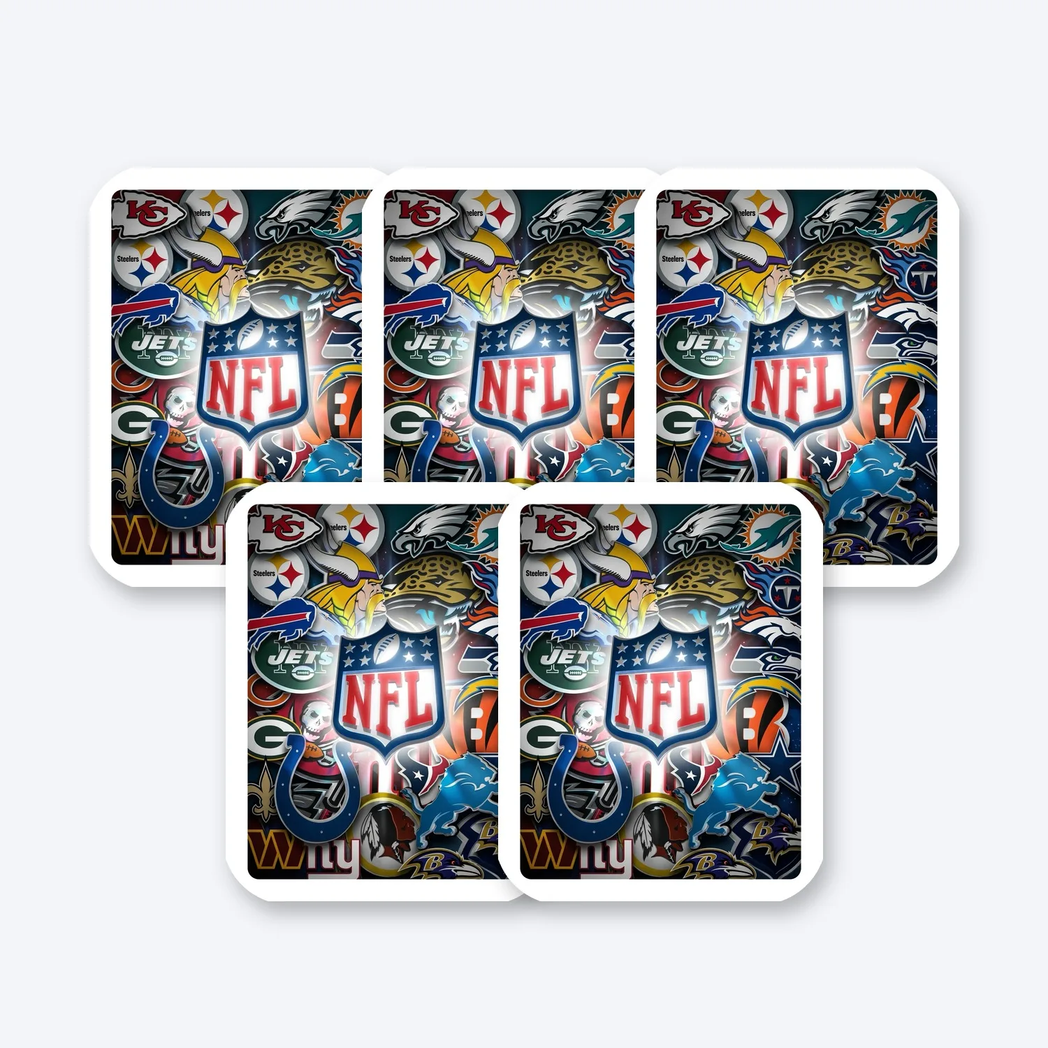 NFL Team Medley Aufkleber Set