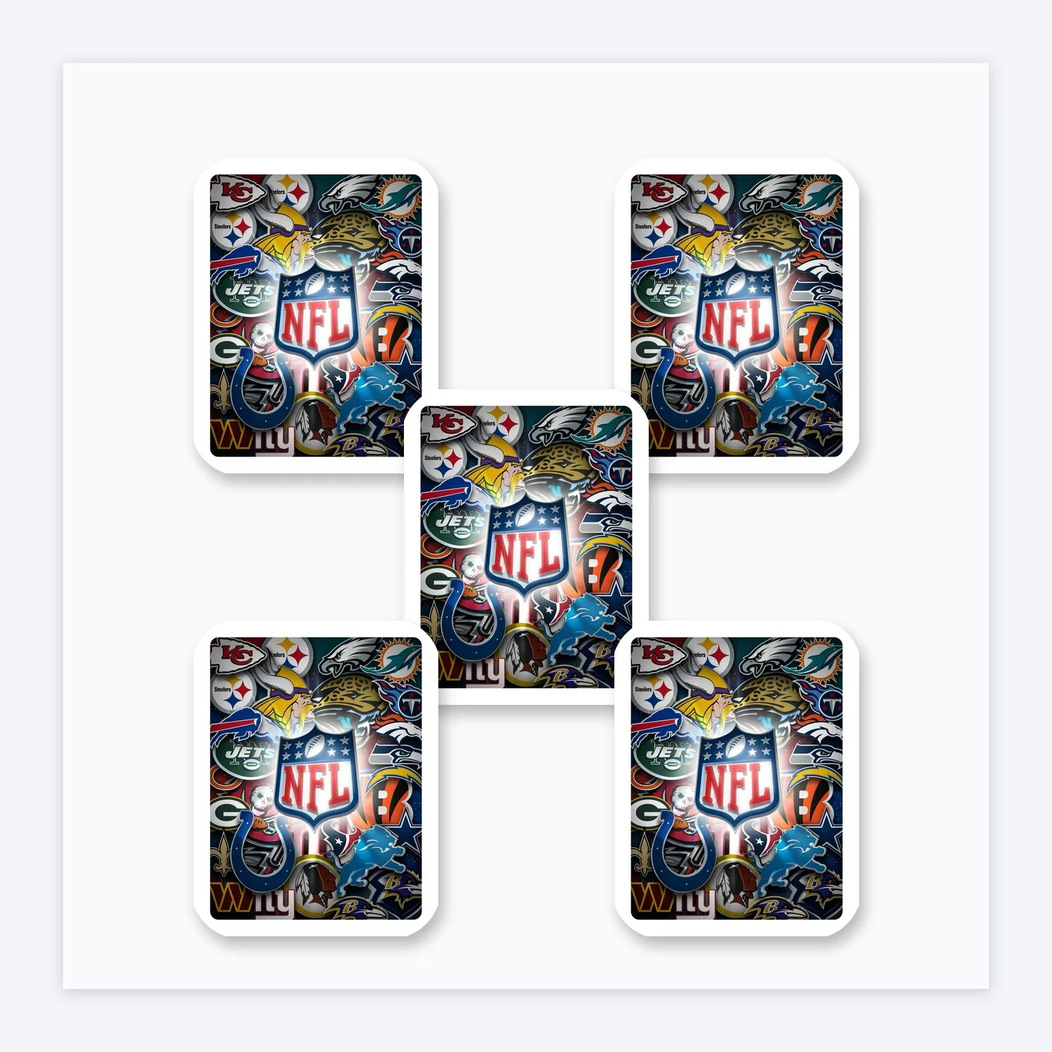 NFL Team Medley Aufkleber Set