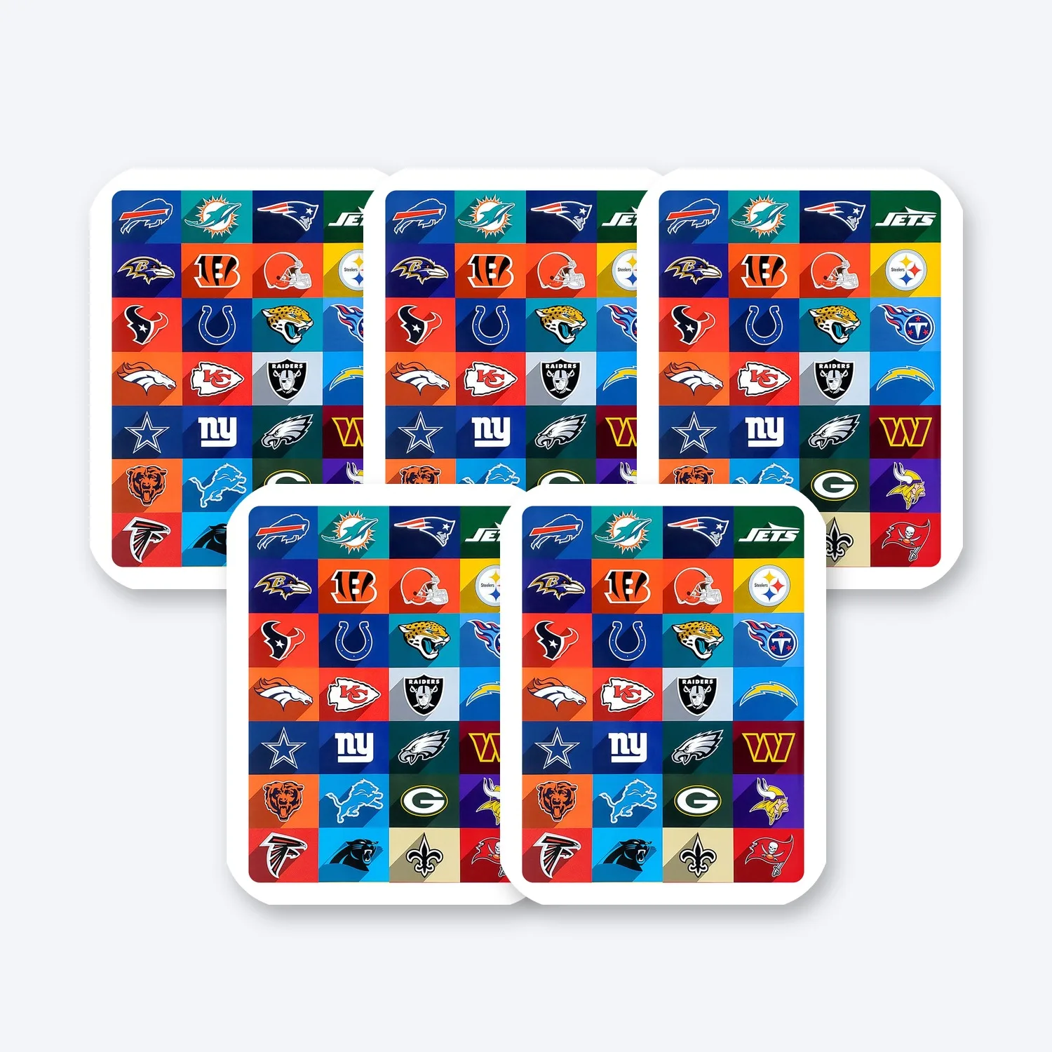 NFL Teams Aufkleber Set