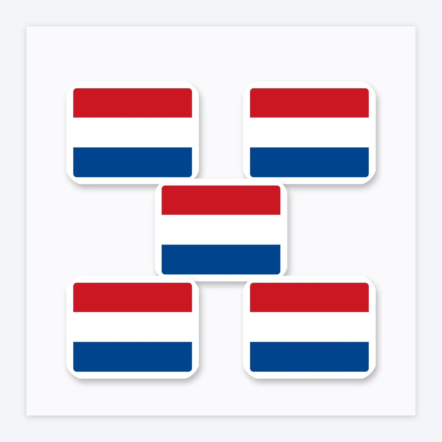 Niederlande Flagge Aufkleber Set