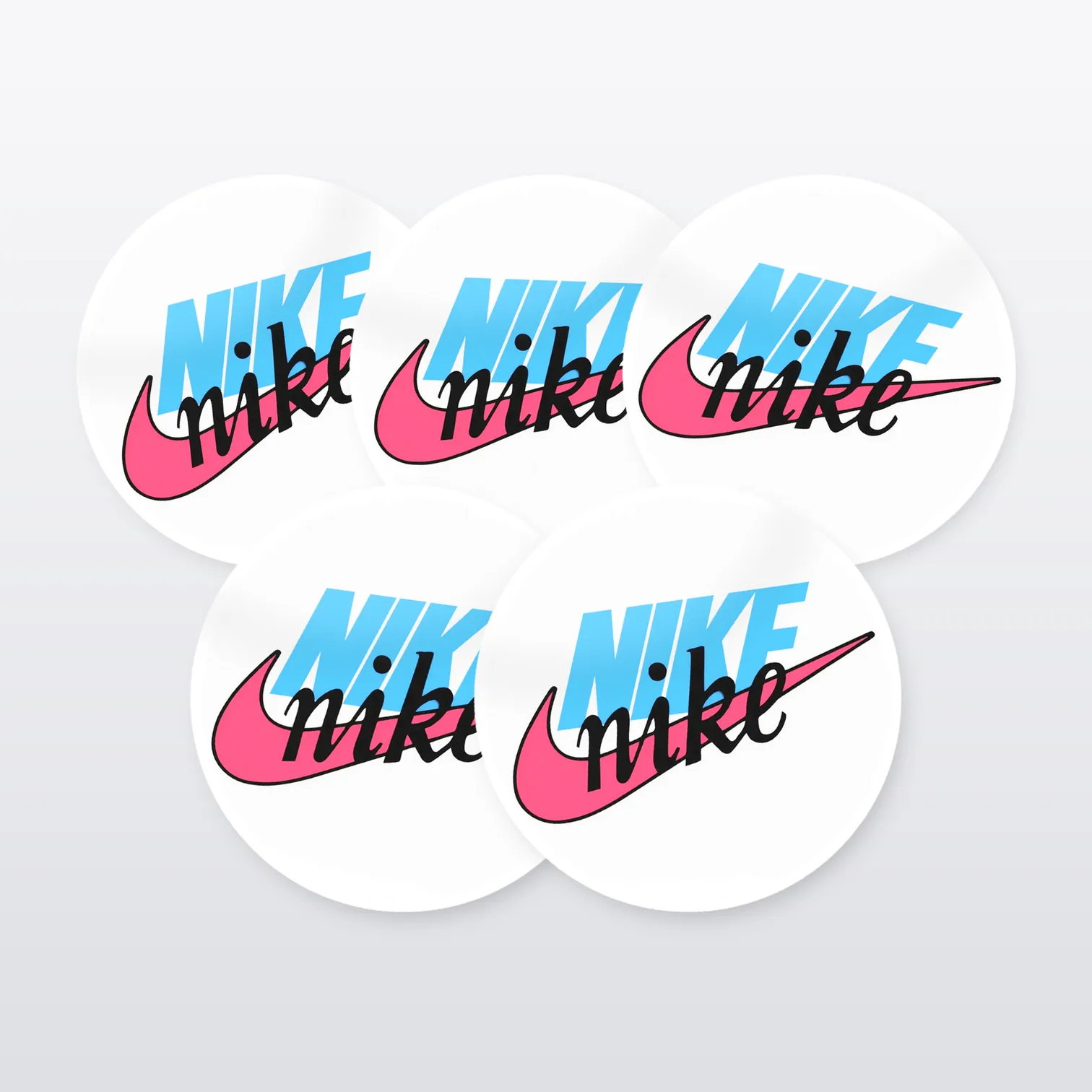 Nike Aufkleber Set – 5 Sticker