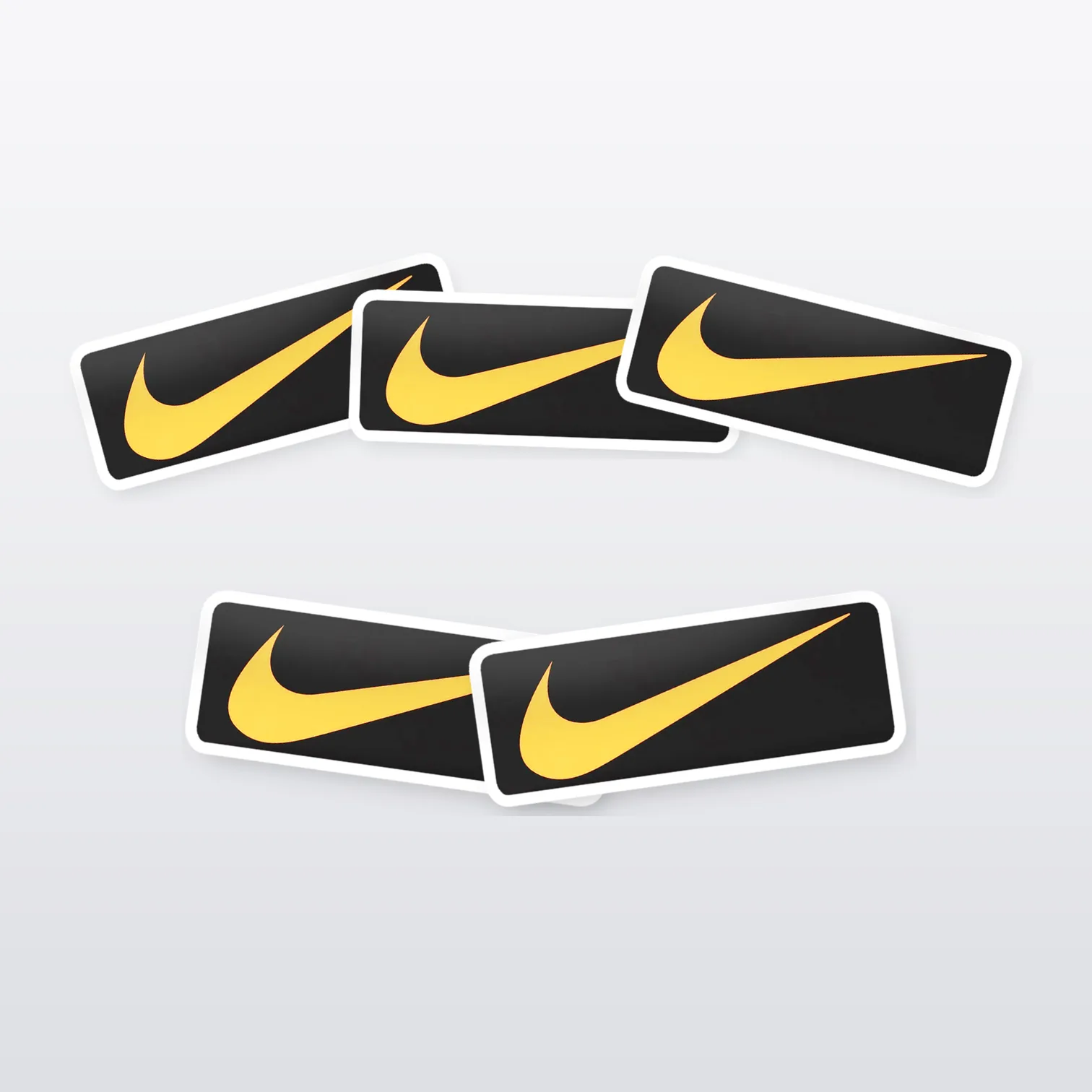Nike Swoosh Aufkleber Set – 5 Sticker