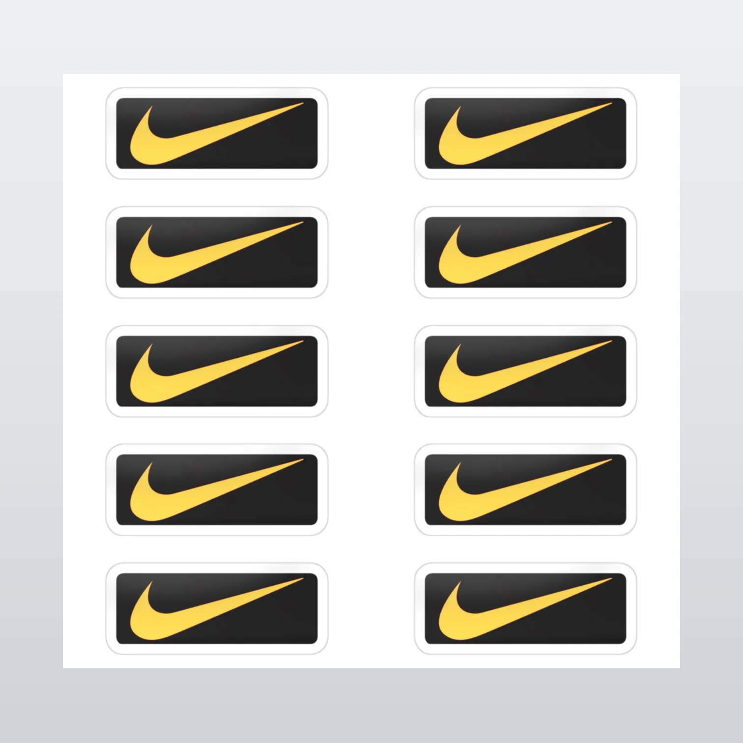 Nike Swoosh Aufkleber Set – Aufkleber auf Bogen