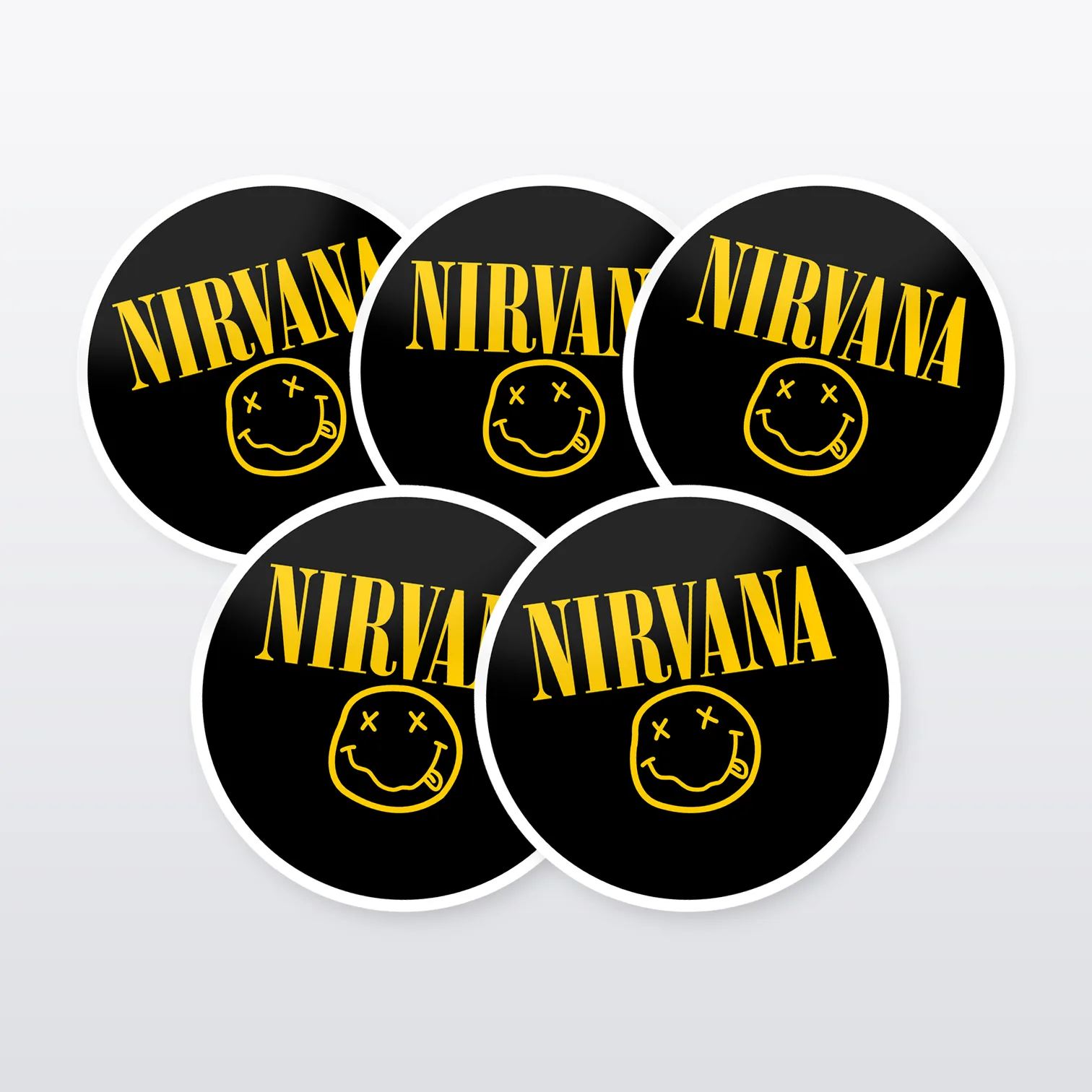 Nirvana Aufkleber Set I – 5 Sticker
