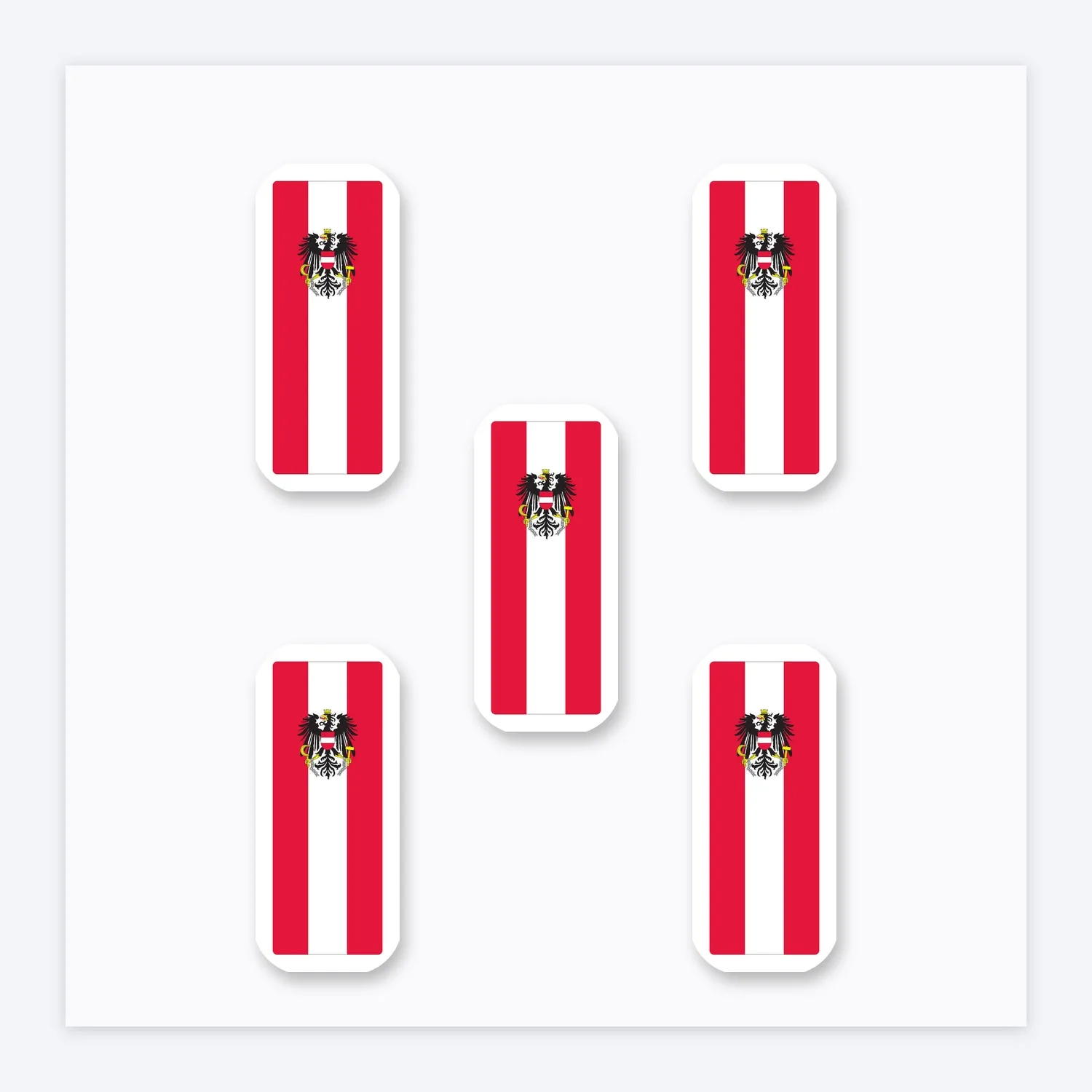 Österreich Flagge Aufkleber Set