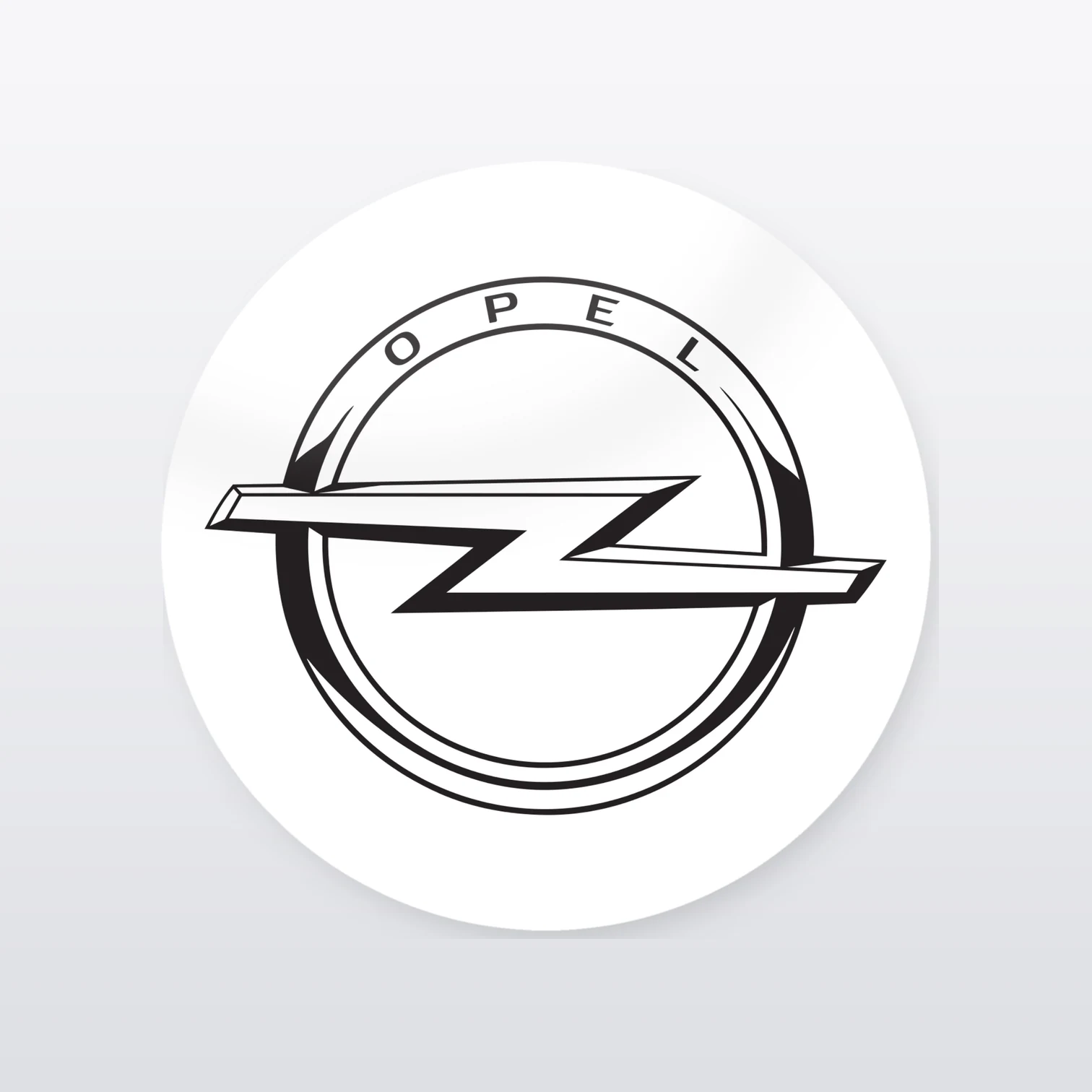 Opel Aufkleber Set Modern Logo – einzelner Aufkleber in Großaufnahme