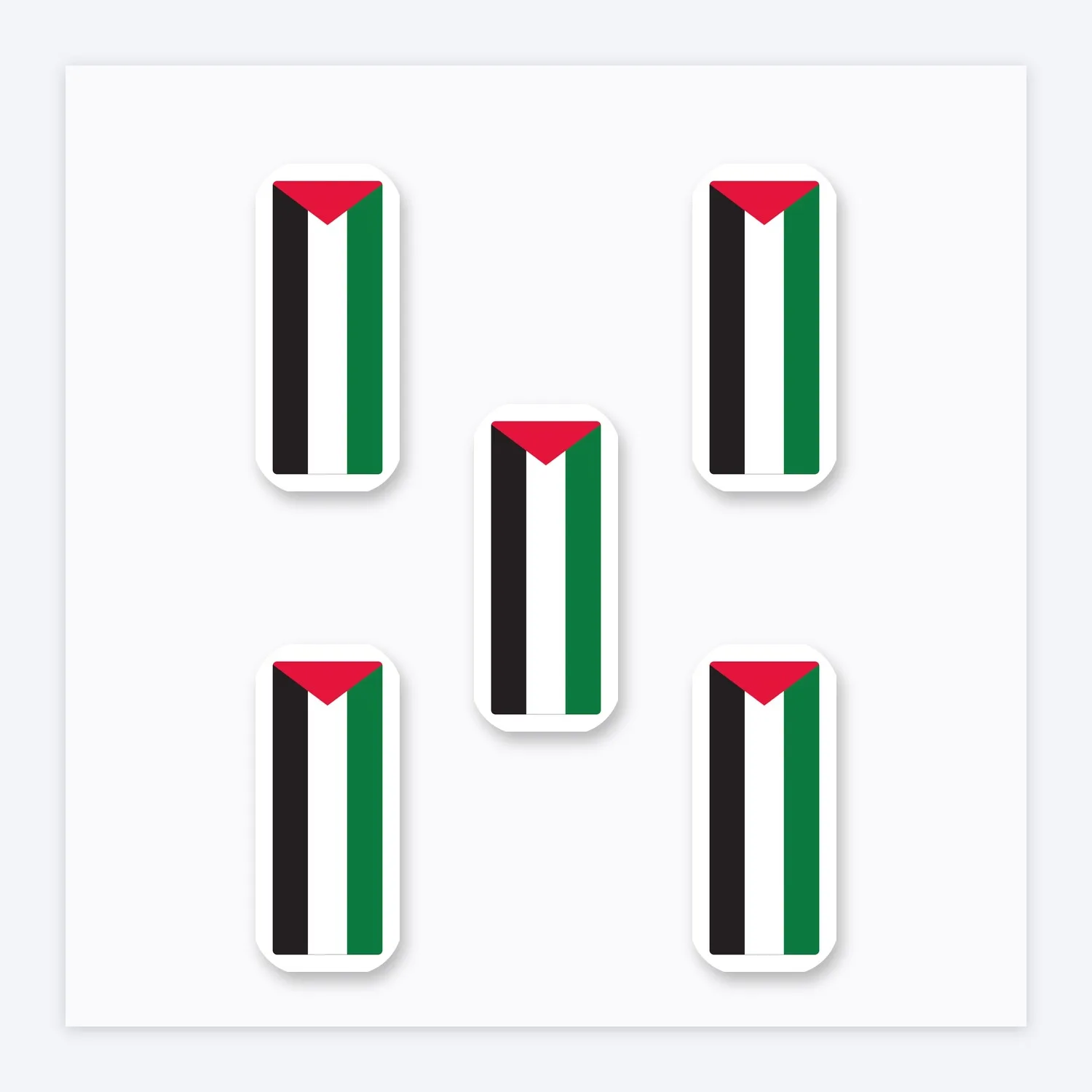 Palestina Fahne Aufkleber Set