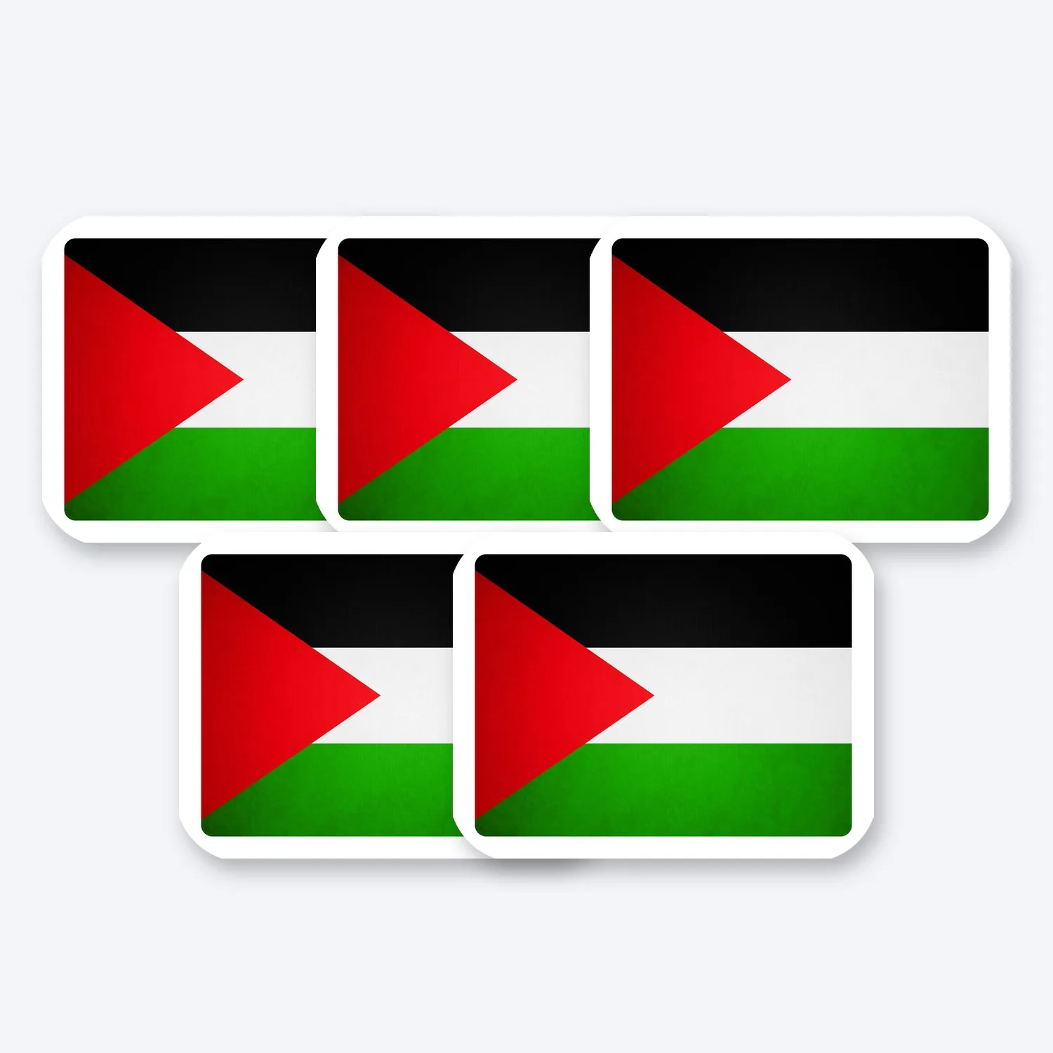 Palestina Flagge Fahne Aufkleber Set