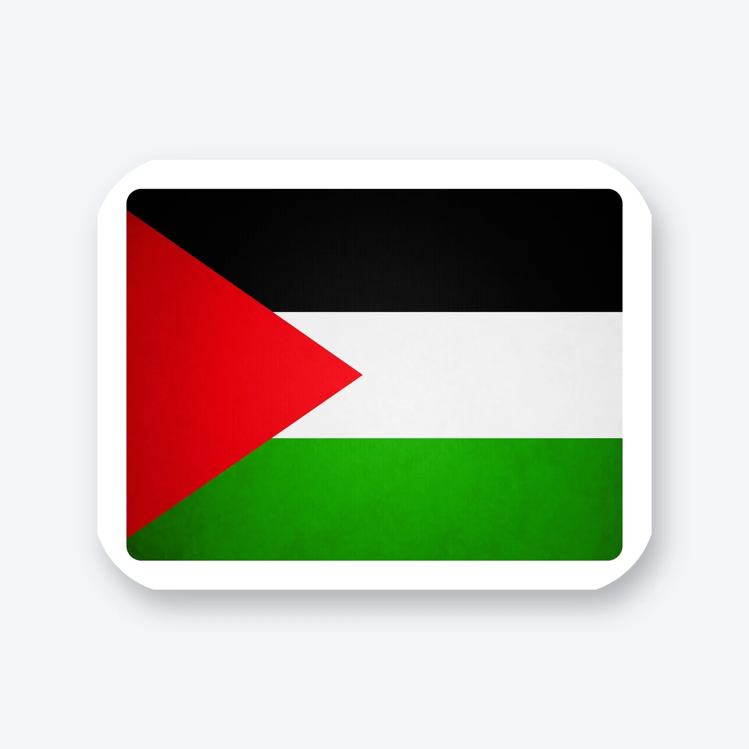 Palestina Flagge Fahne Aufkleber Set