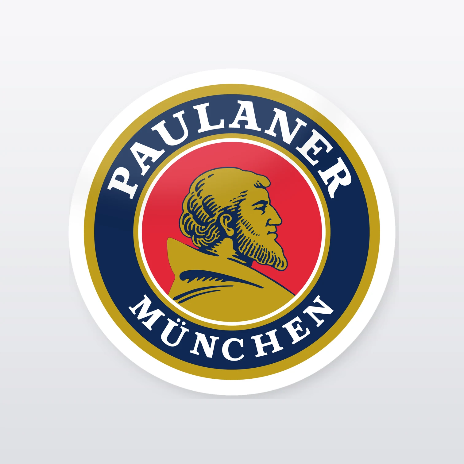 Paulaner Aufkleber Set – einzelner Aufkleber in Großaufnahme