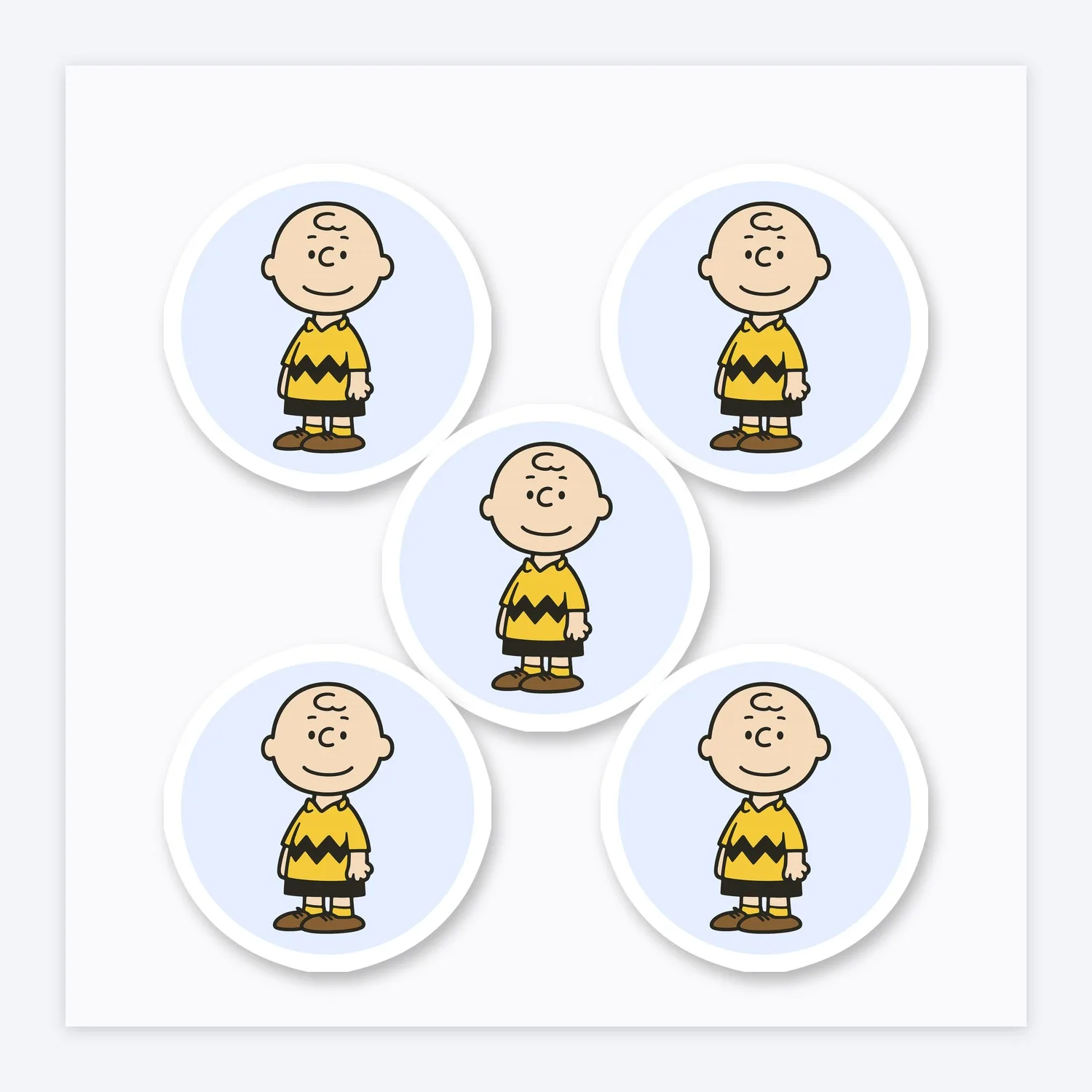 Peanuts Charlie Brown Aufkleber Set