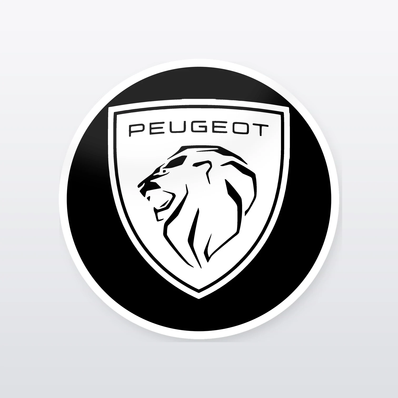 Peugeot Aufkleber Set ALT – einzelner Aufkleber in Großaufnahme