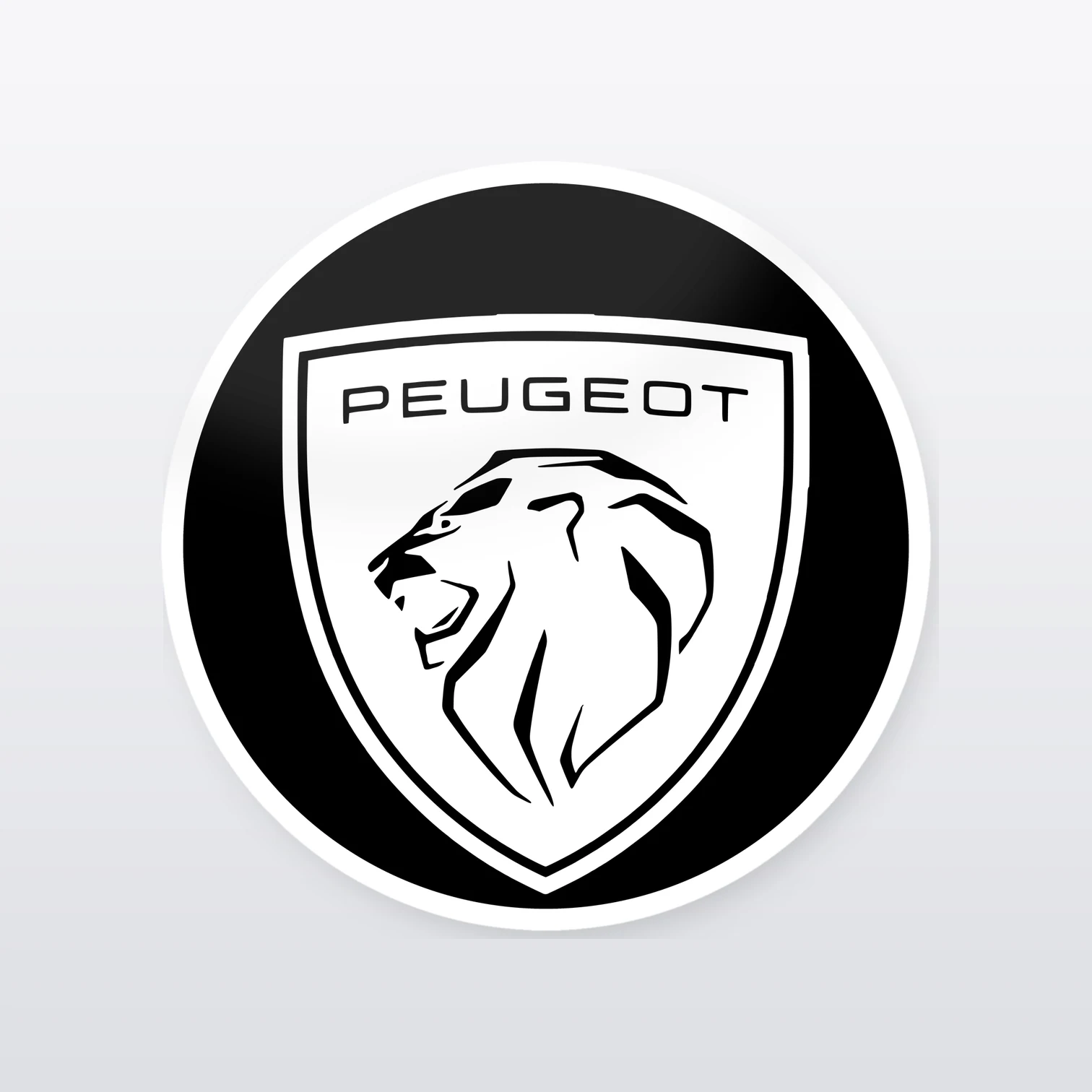 Peugeot Aufkleber Set NEU – einzelner Aufkleber in Großaufnahme