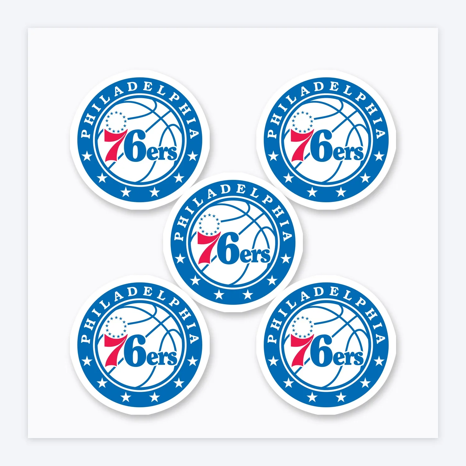 Philadelphia 76ers NBA Aufkleber Set