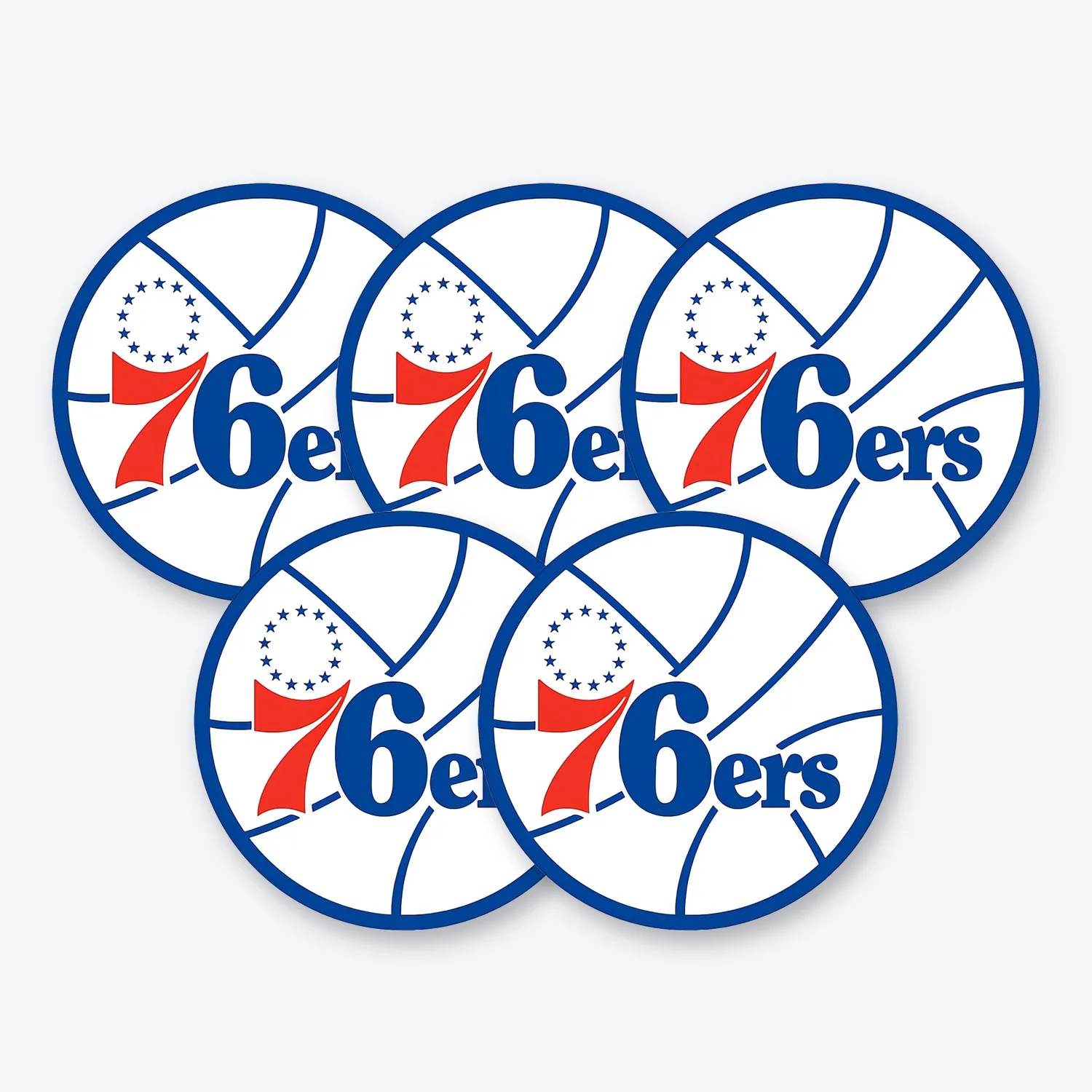 Philadelphia 76ers NBA Aufkleber Set II