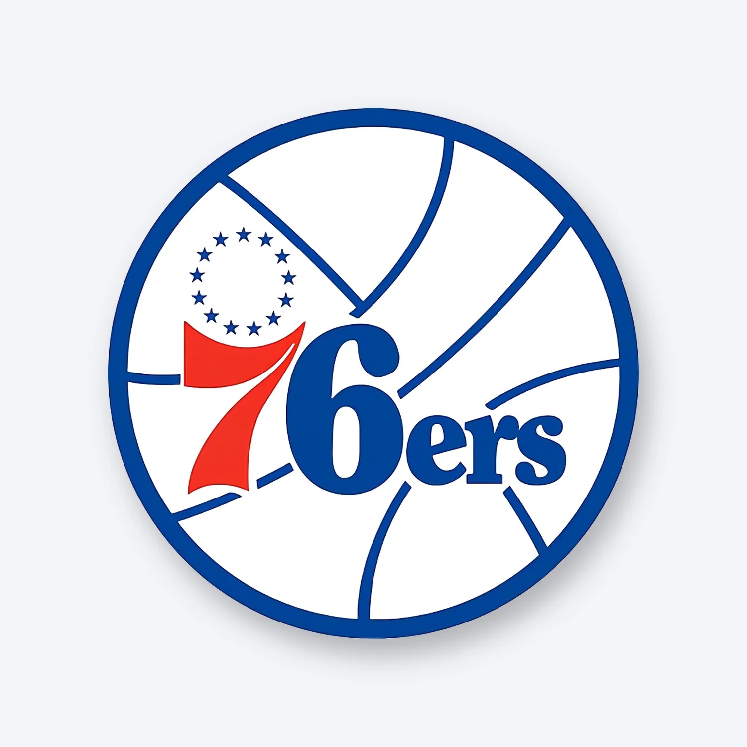 Philadelphia 76ers NBA Aufkleber Set II