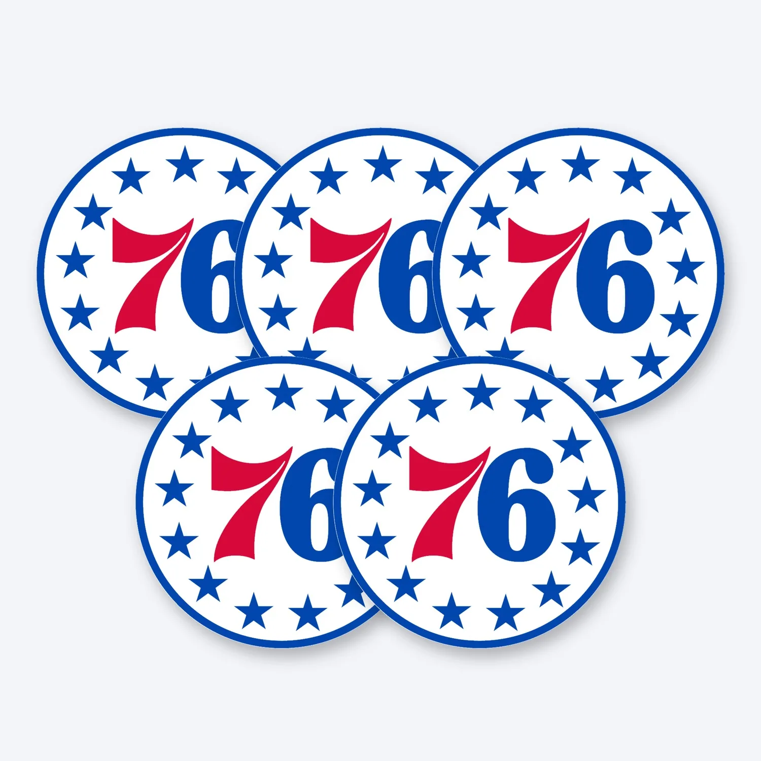 Philadelphia 76ers NBA Aufkleber Set III