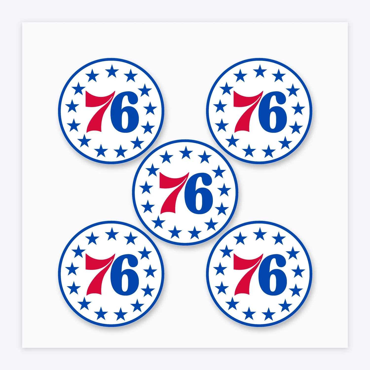 Philadelphia 76ers NBA Aufkleber Set III