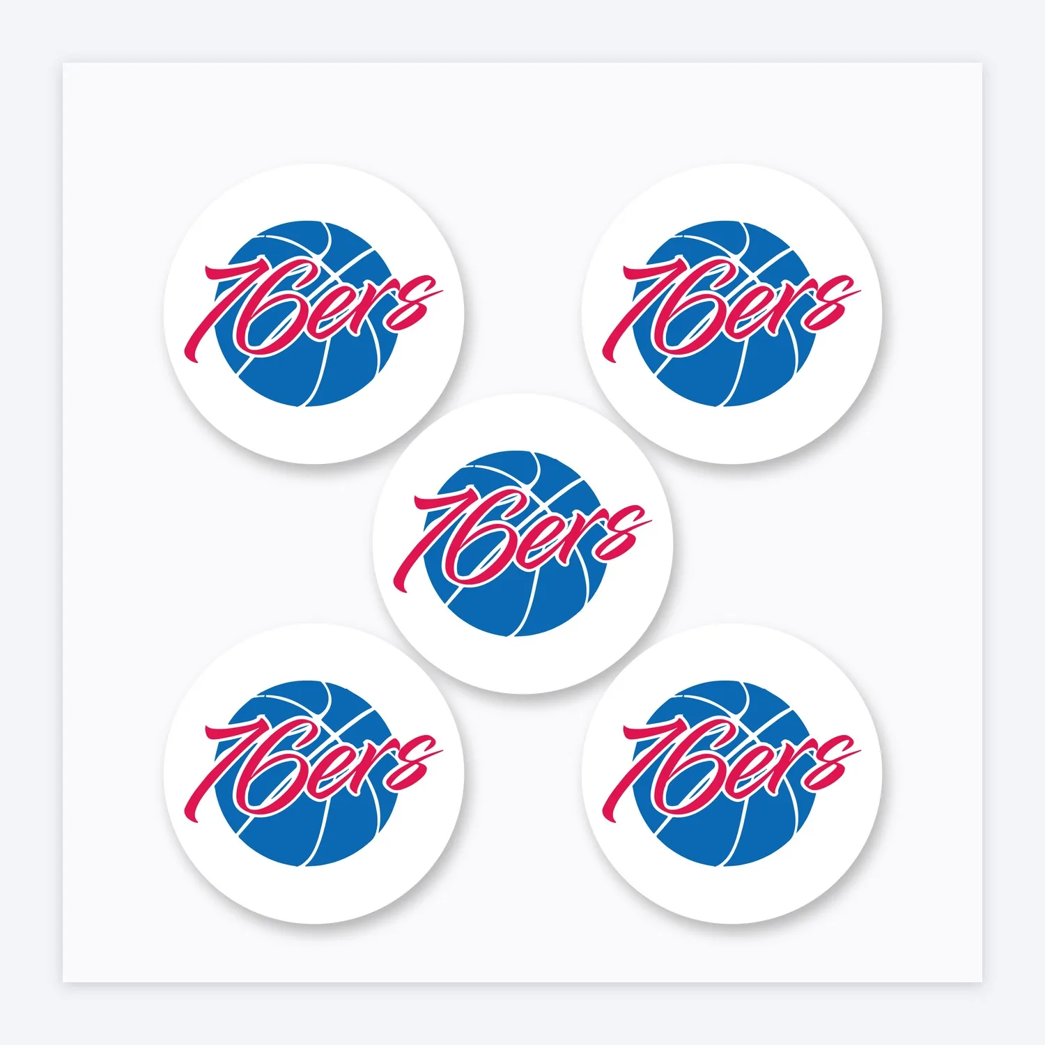 Philadelphia 76ers NBA Aufkleber Set IV