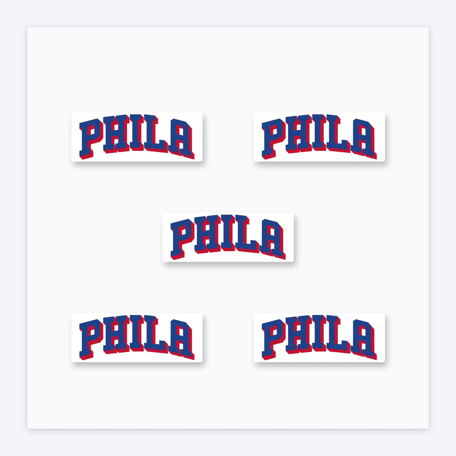 Philadelphia 76ers NBA Aufkleber Set V