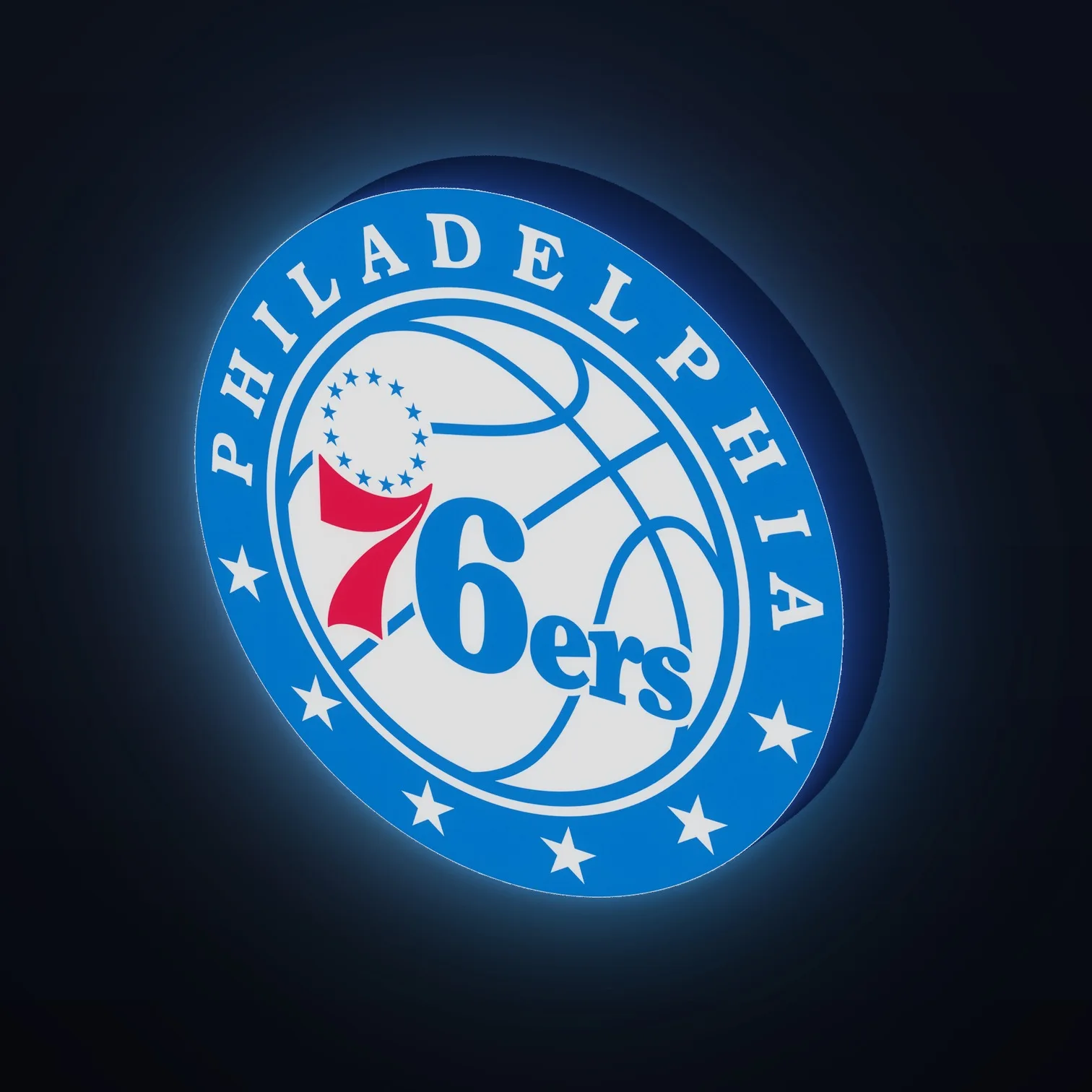 Philadelphia 76ers NBA LED-Leuchte