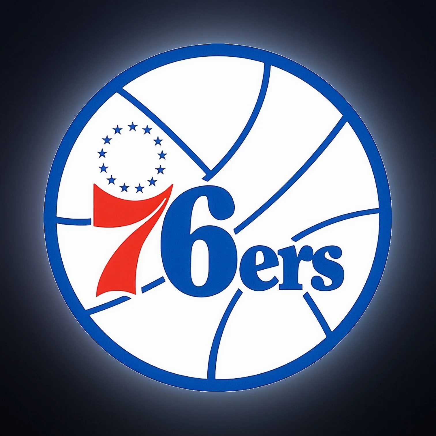 Philadelphia 76ers NBA LED-Leuchte II