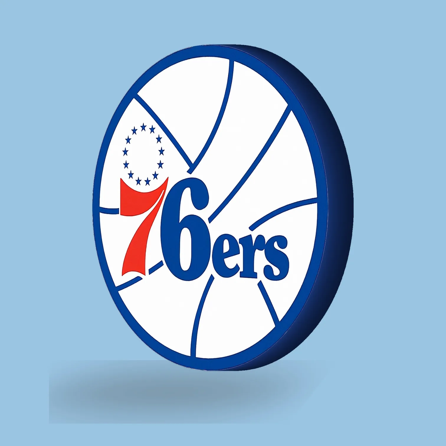 Philadelphia 76ers NBA LED-Leuchte II