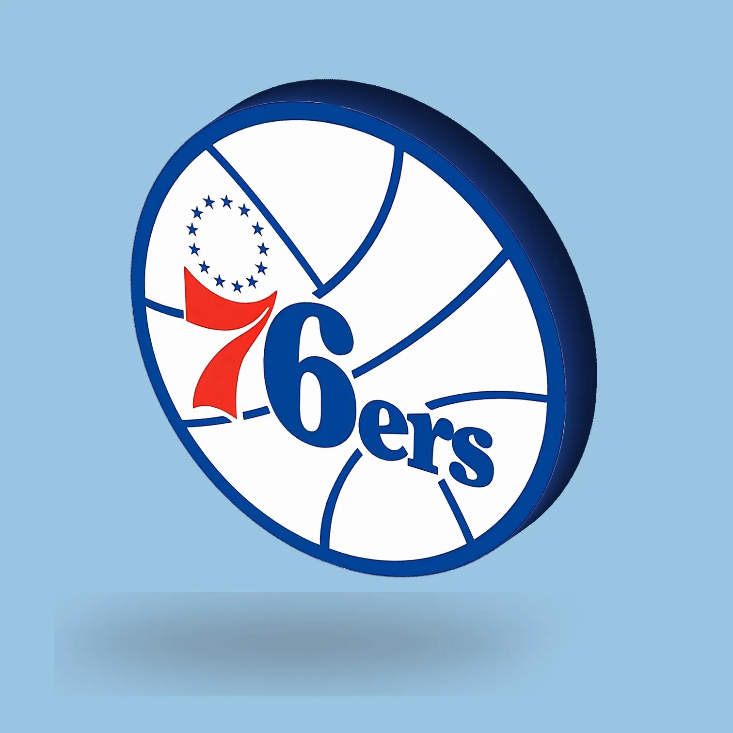 Philadelphia 76ers NBA LED-Leuchte II