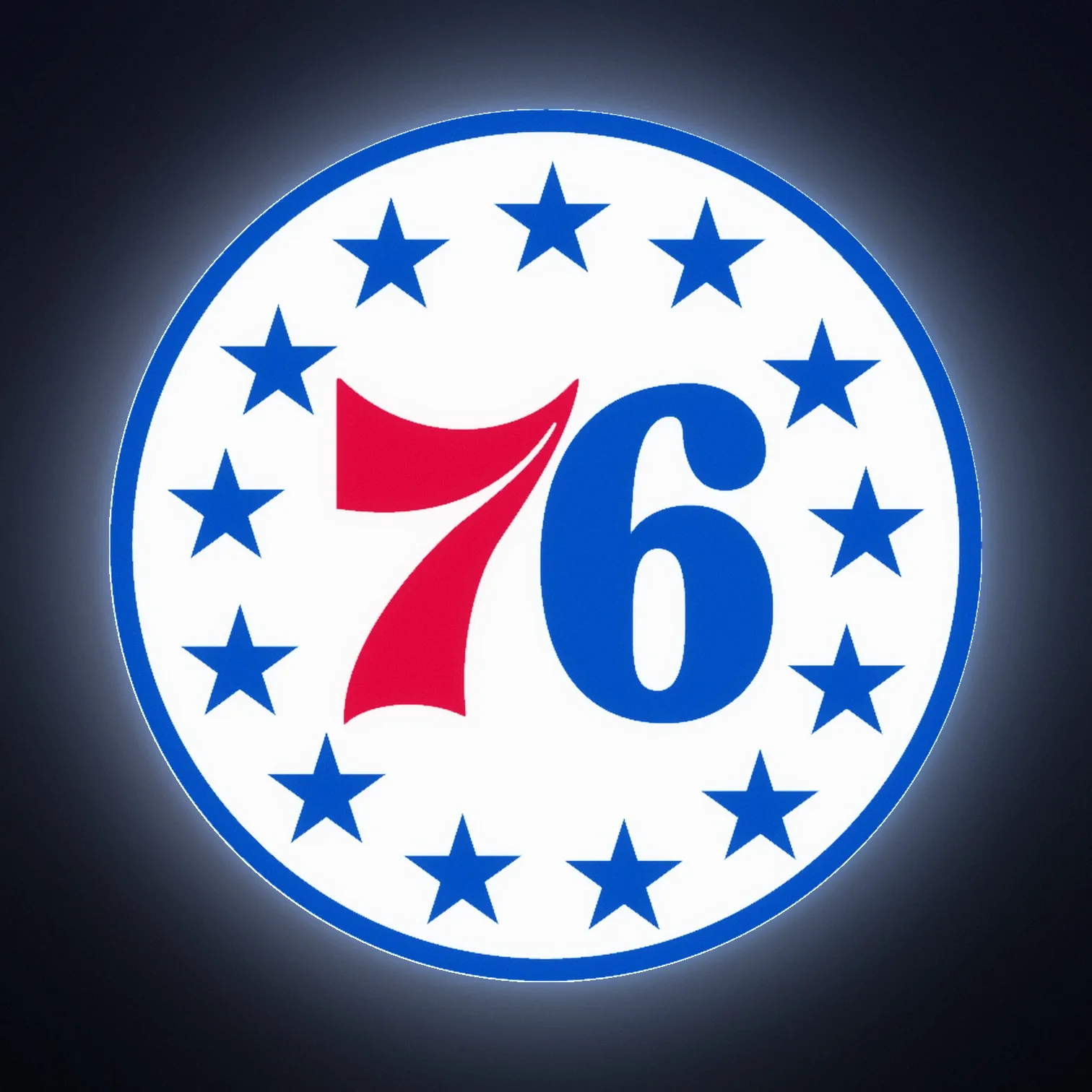 Philadelphia 76ers NBA LED-Leuchte III