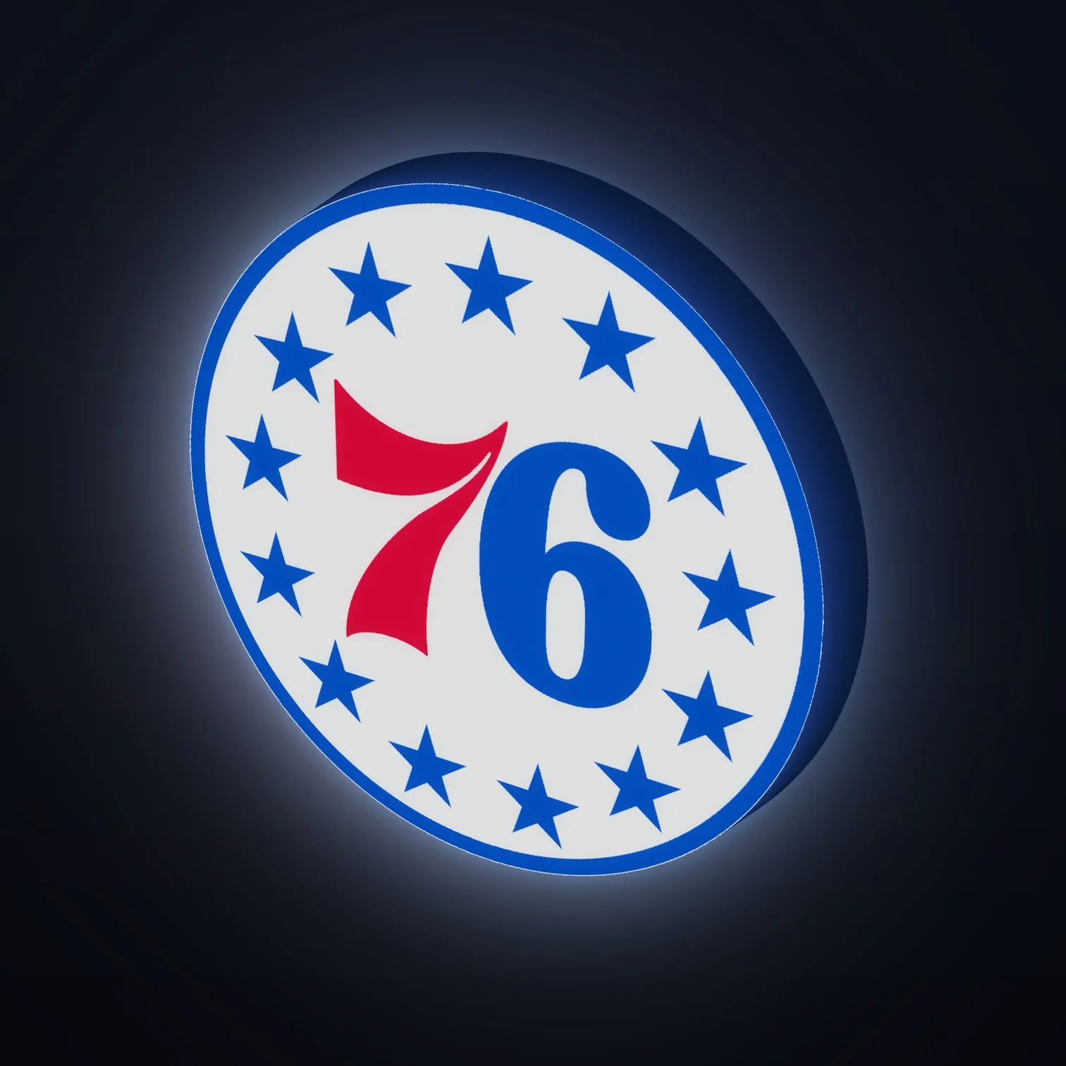 Philadelphia 76ers NBA LED-Leuchte III