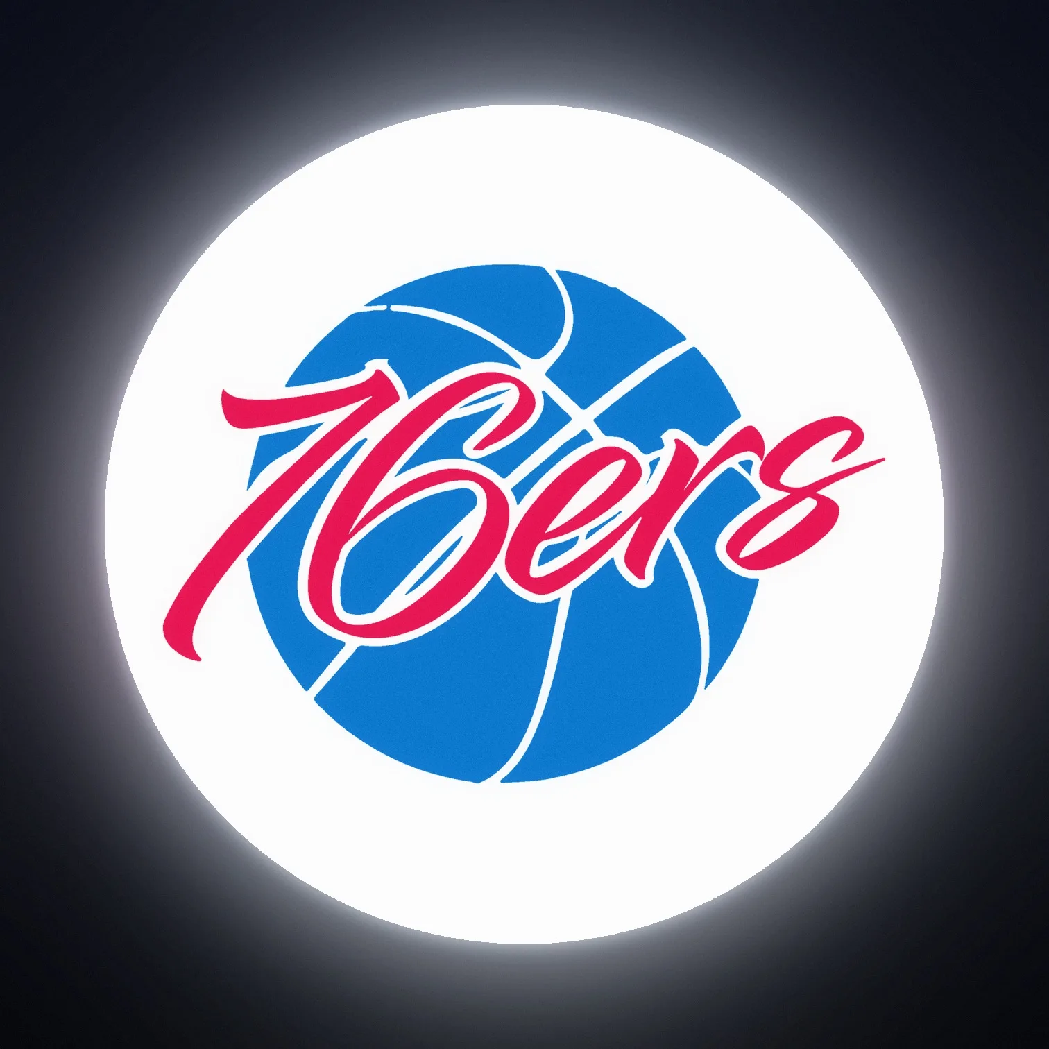 Philadelphia 76ers NBA LED-Leuchte IV