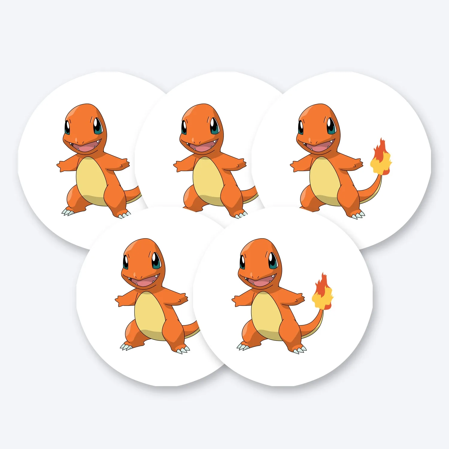 Pokemon Glumanda Aufkleber Set