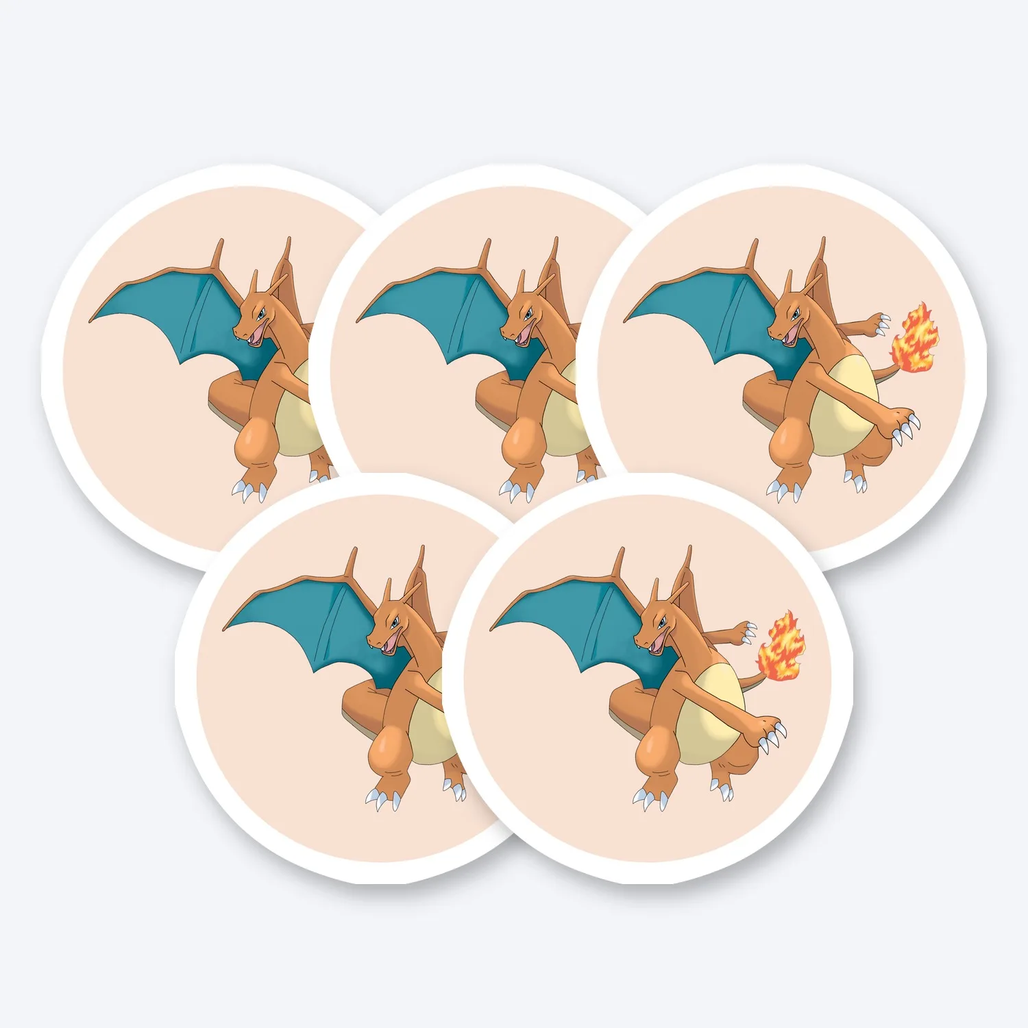 Pokemon Glurak Aufkleber Set