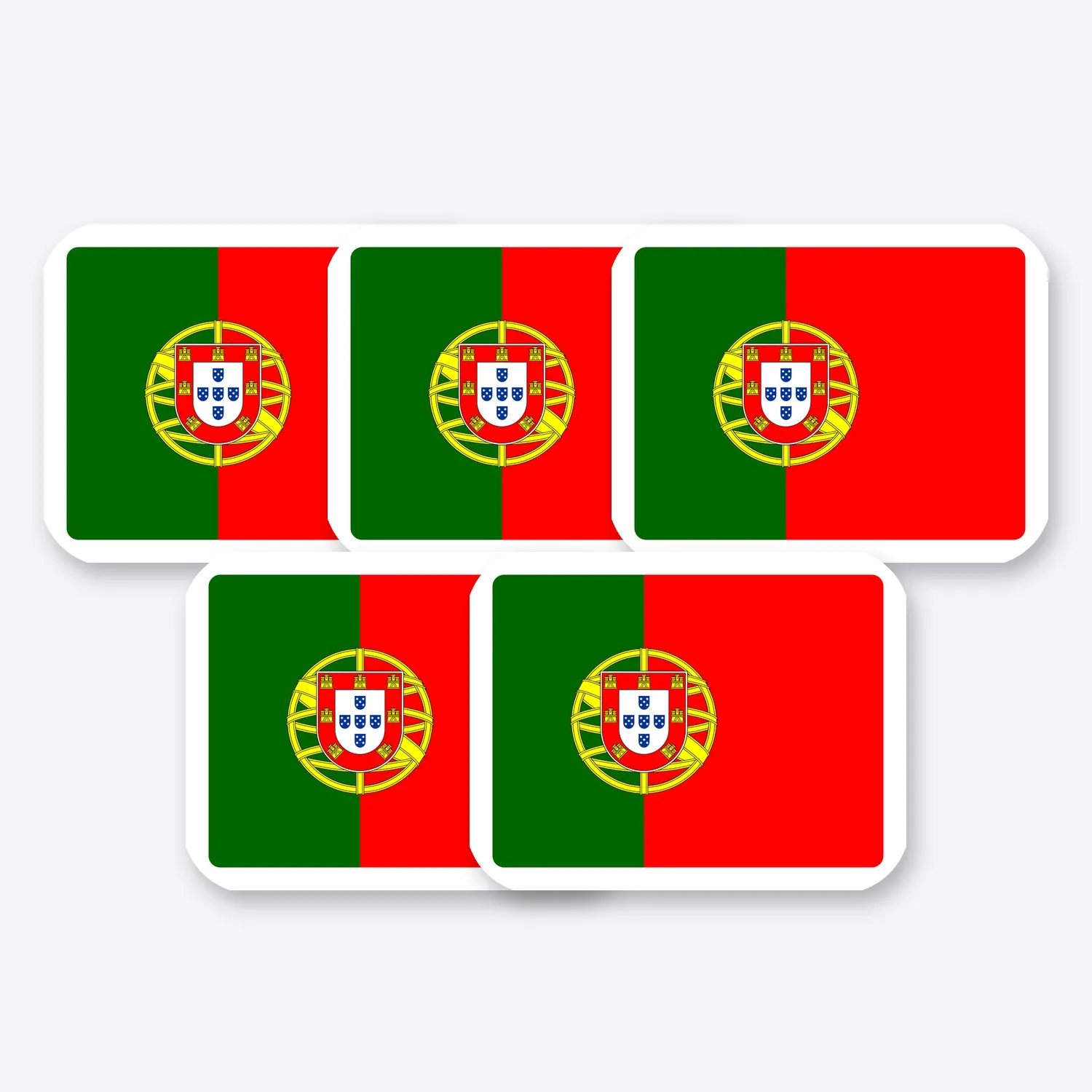 Portugal Flagge Aufkleber Set