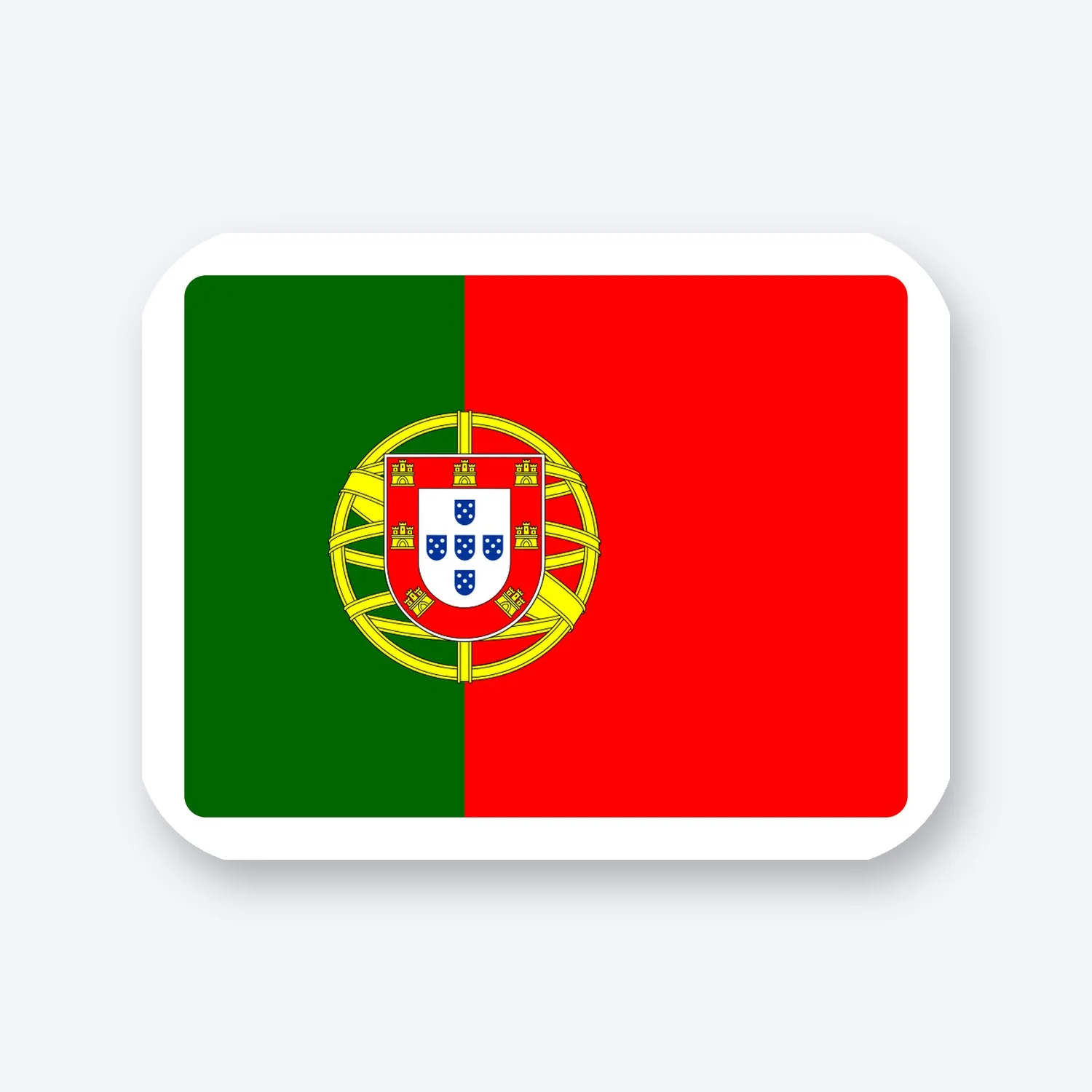 Portugal Flagge Aufkleber Set