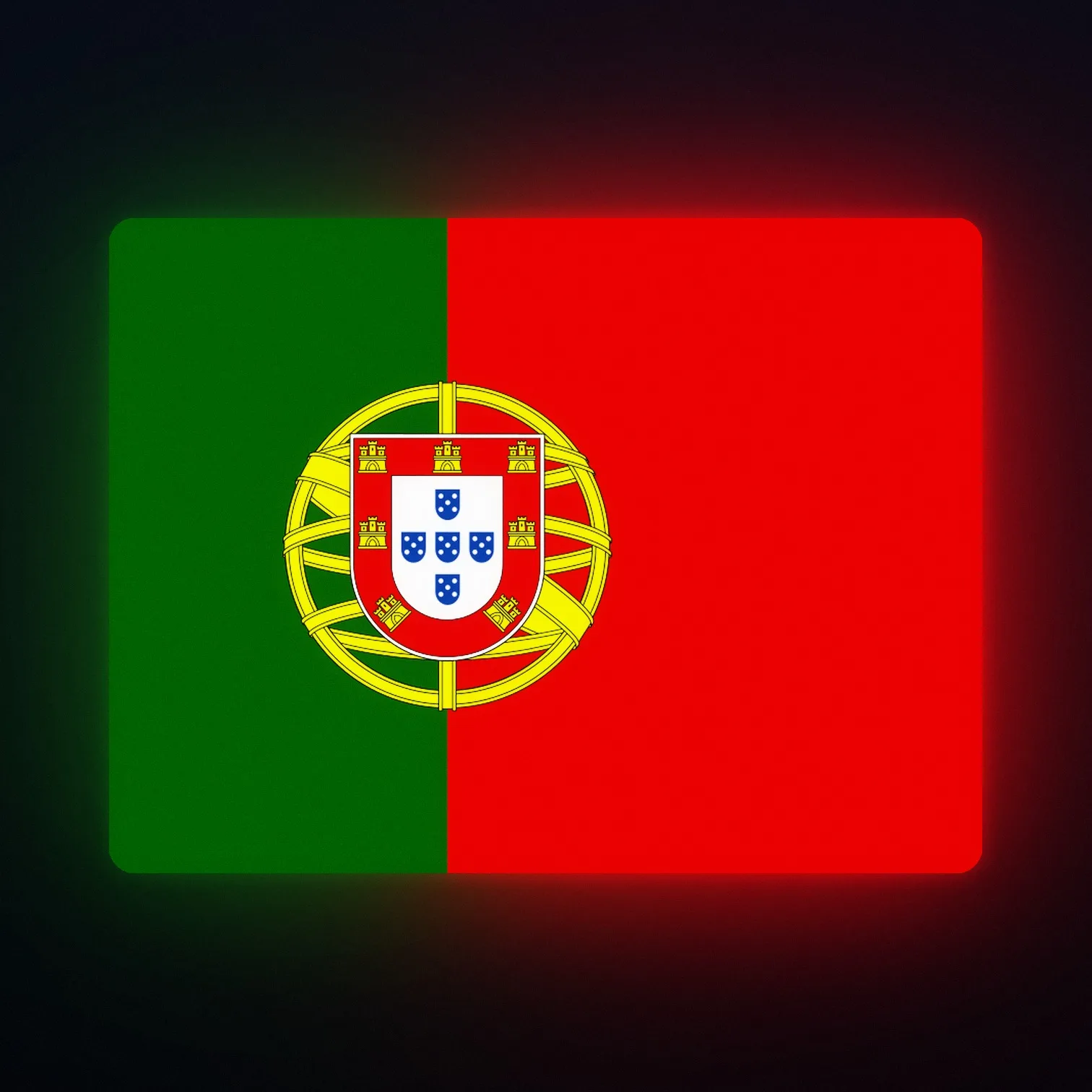 Portugal Flagge LED-Leuchte