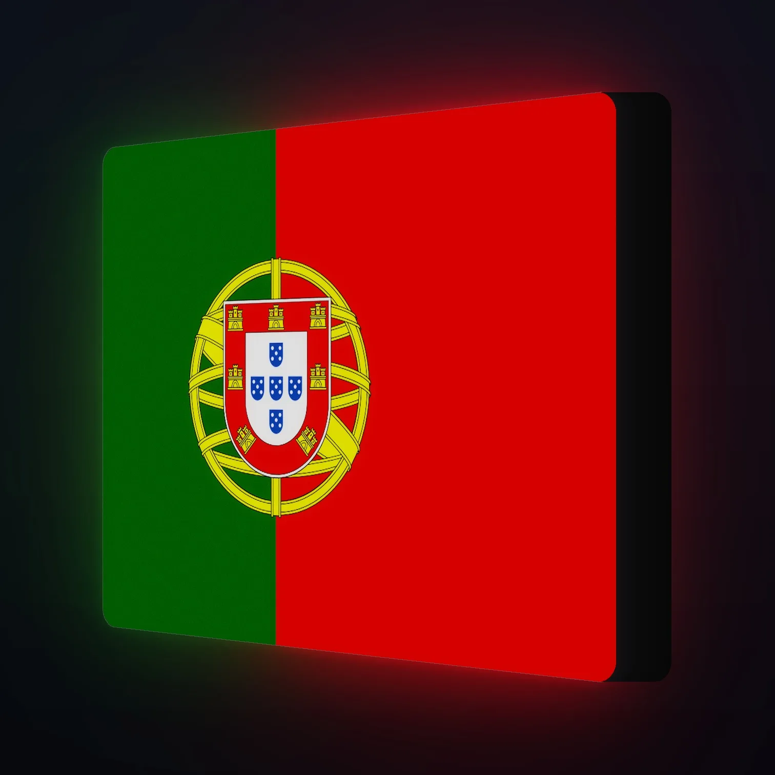 Portugal Flagge LED-Leuchte