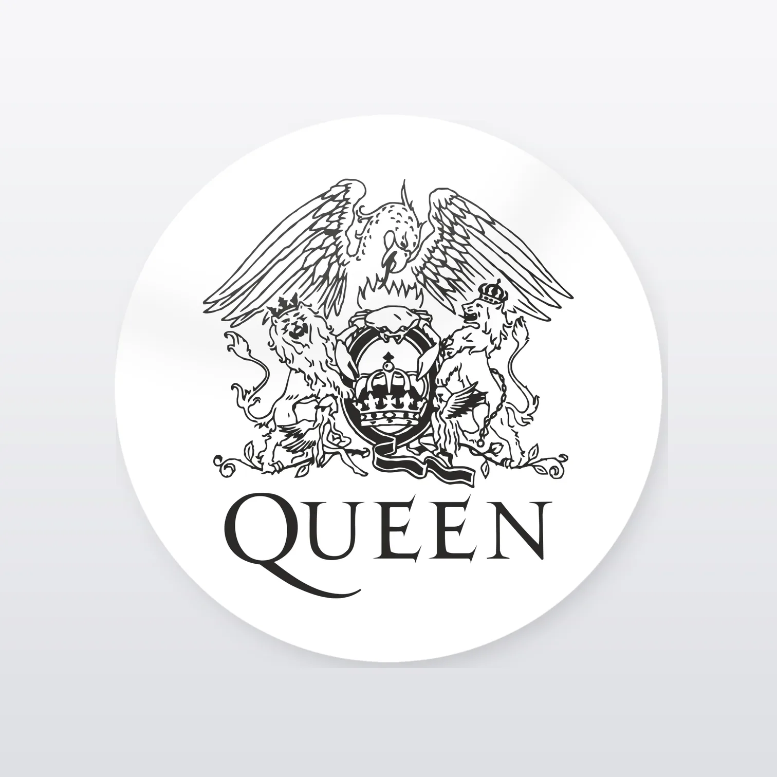 Queen Aufkleber Set – einzelner Aufkleber in Großaufnahme