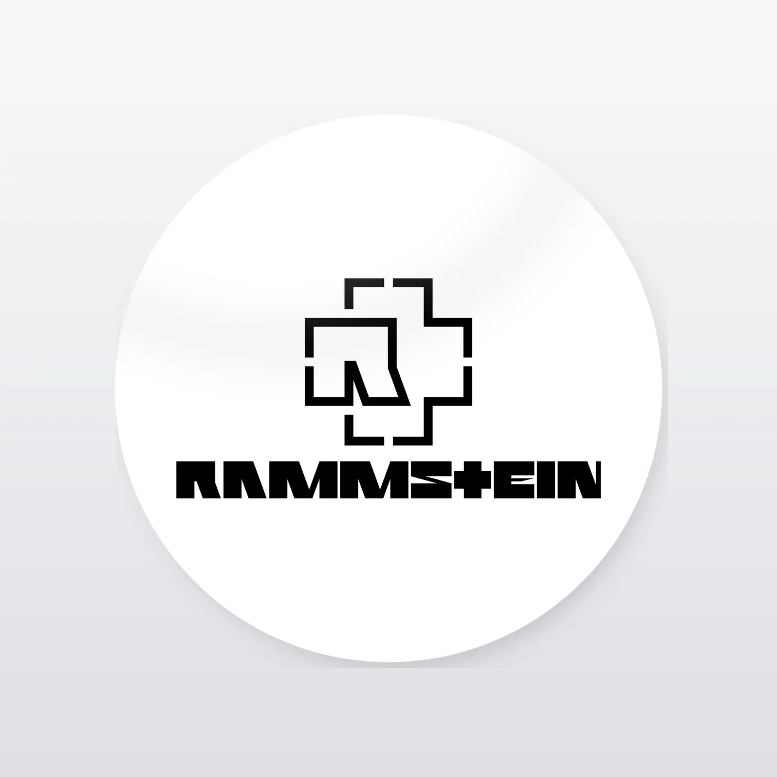 Rammstein Aufkleber Set I – einzelner Aufkleber in Großaufnahme