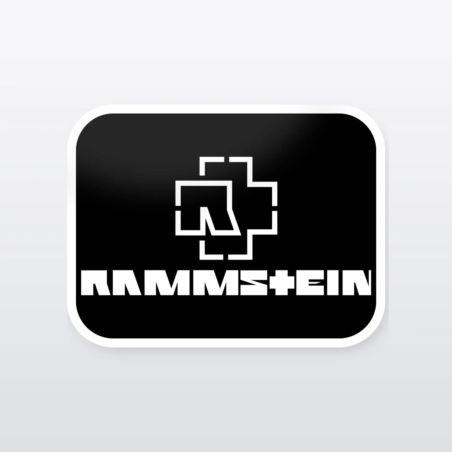 Rammstein Aufkleber Set II – einzelner Aufkleber in Großaufnahme