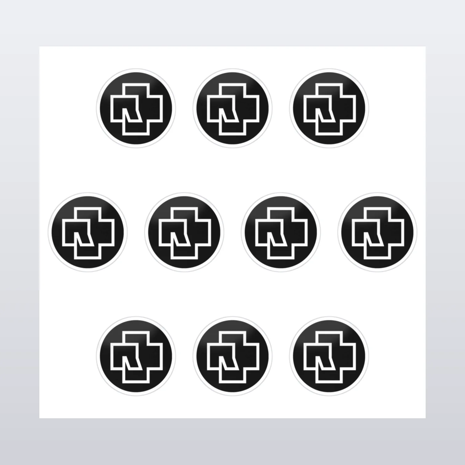 Rammstein Aufkleber Set III – Aufkleber auf Bogen
