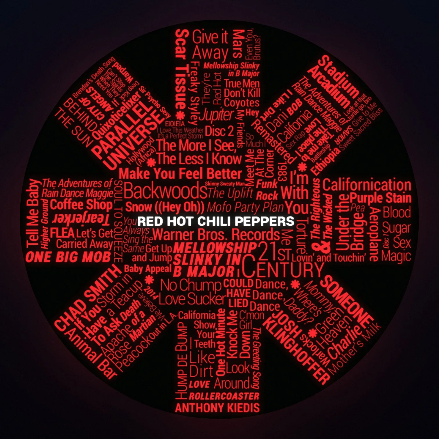 Red Hot Chili Peppers LED-Leuchte II
